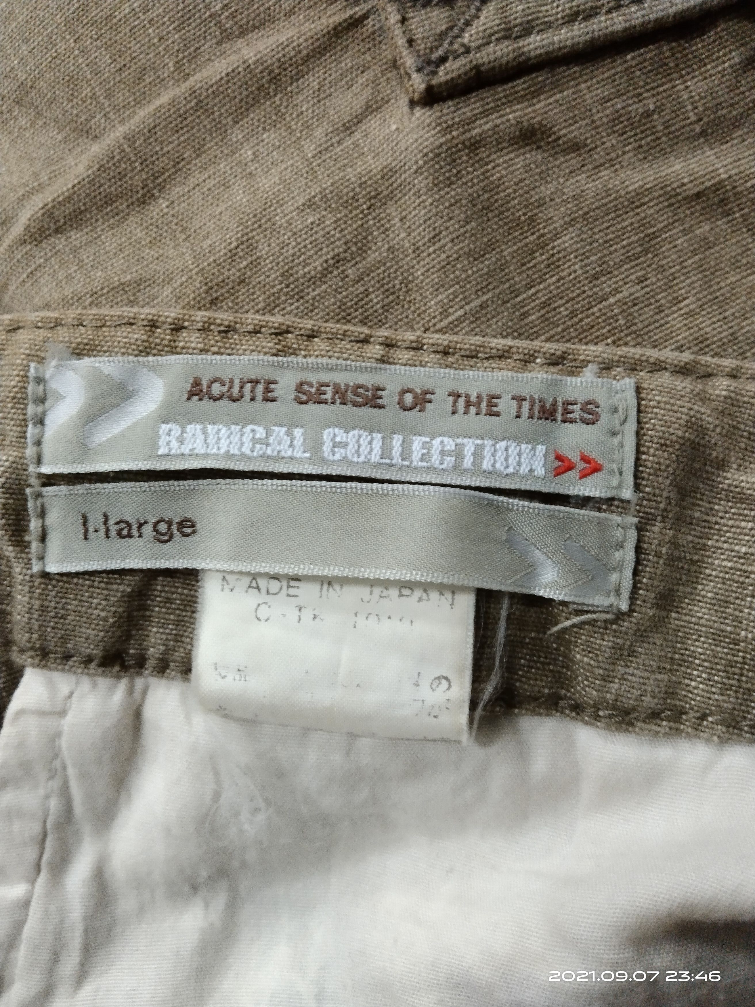 Japanese Brand FADE BROWN ACUTE SENSE OF THE TIMES CARGO PANTS Size US 32 / EU 48 - 8 Thumbnail