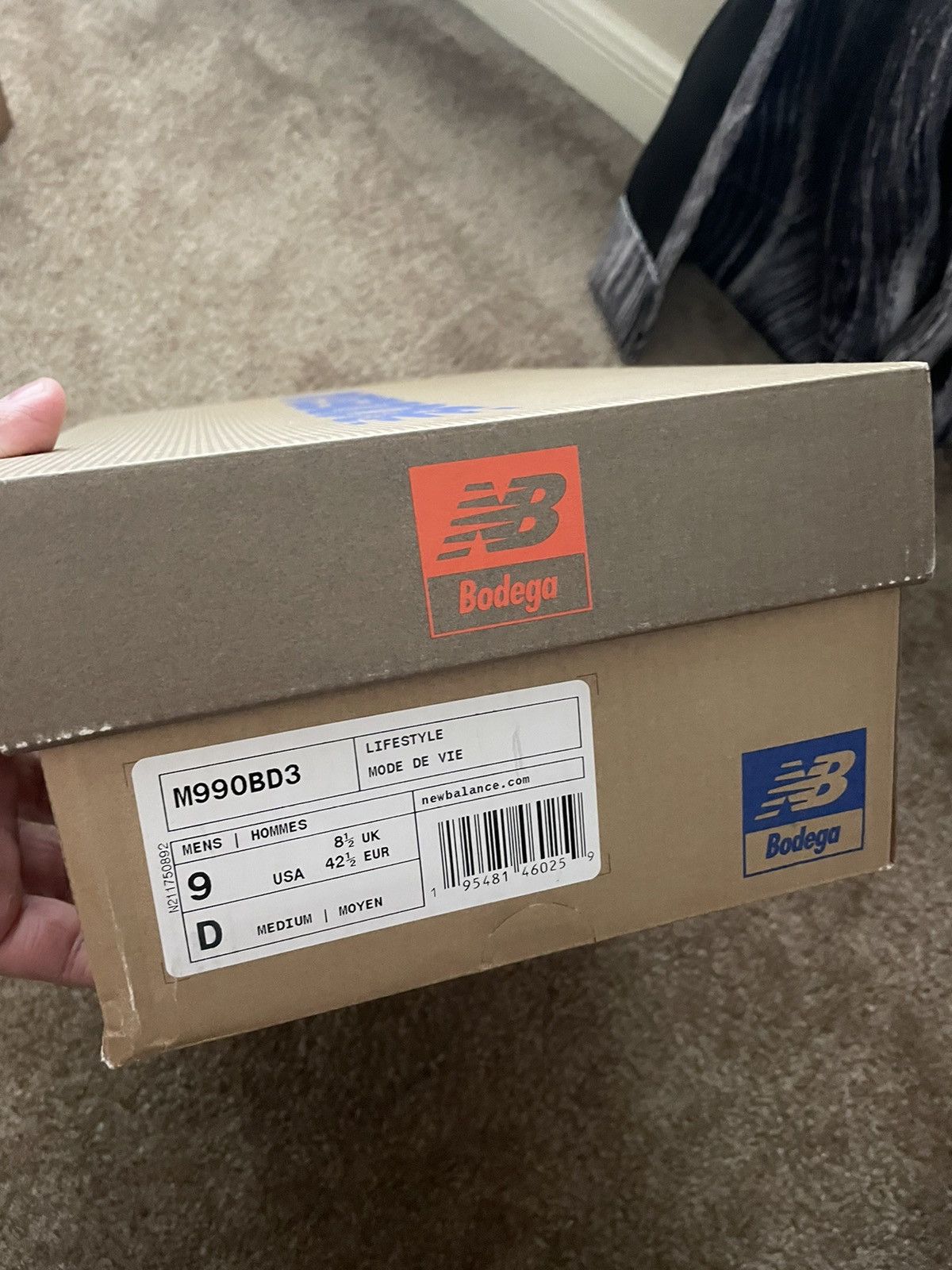 Bodega × New Balance New Balance 990v3 Bodega Here To Stay size 9 Size US 9 / EU 42 - 11 Thumbnail