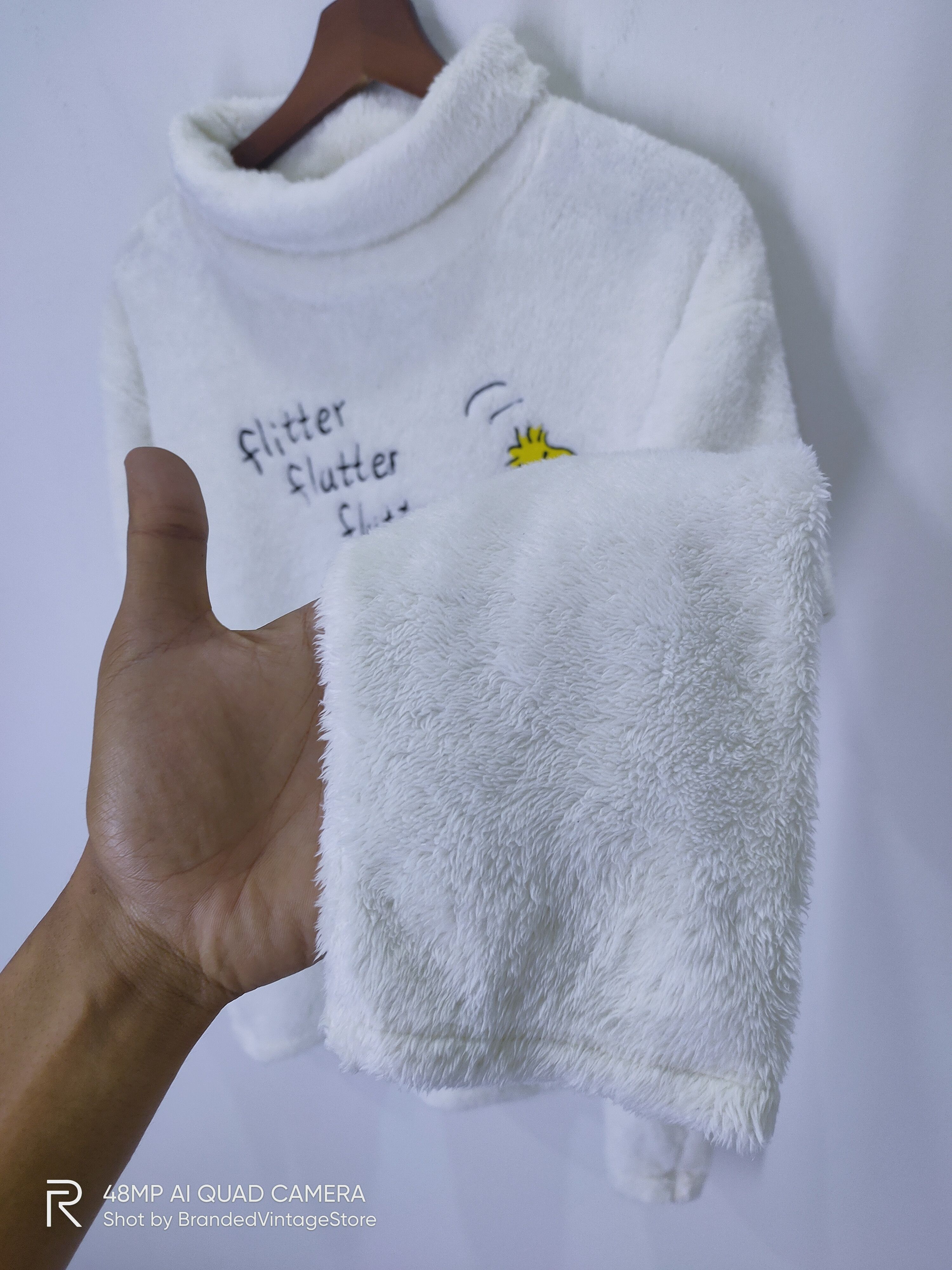 Japanese Brand × Peanuts × Uniqlo UNIQLO PEANUT KAW SherpaFleece Winter Turtleneck Sweatshirt Size US M / EU 48-50 / 2 - 3 Thumbnail