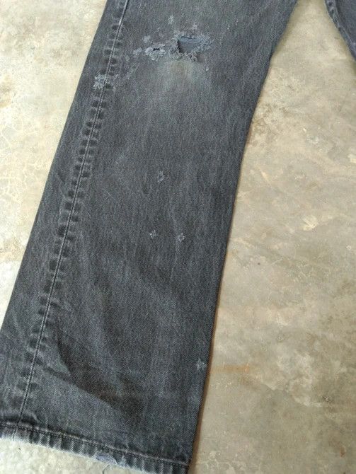 Levi's × Vintage Vintage Levis 501 Black Distressed Jeans 34x30.5 Size US 34 / EU 50 - 5 Thumbnail