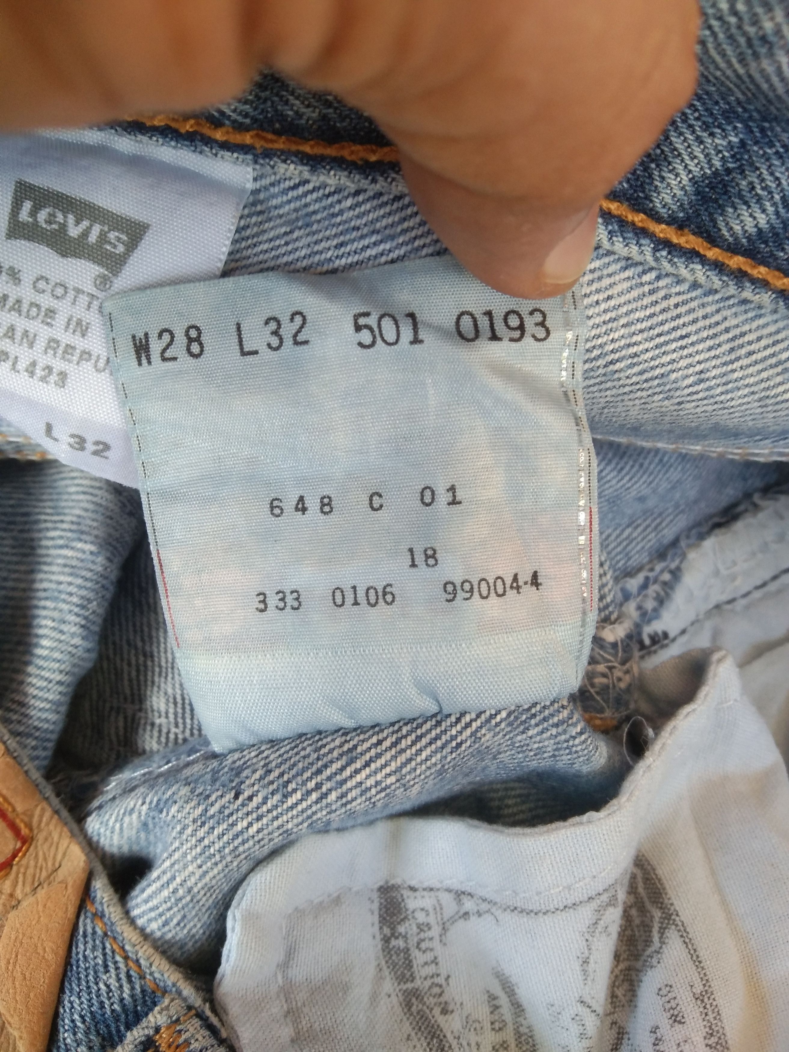Levi's × Vintage Vintage Levis 501 Light Wash Distressed Jeans 27x31 Size US 27 - 12 Thumbnail