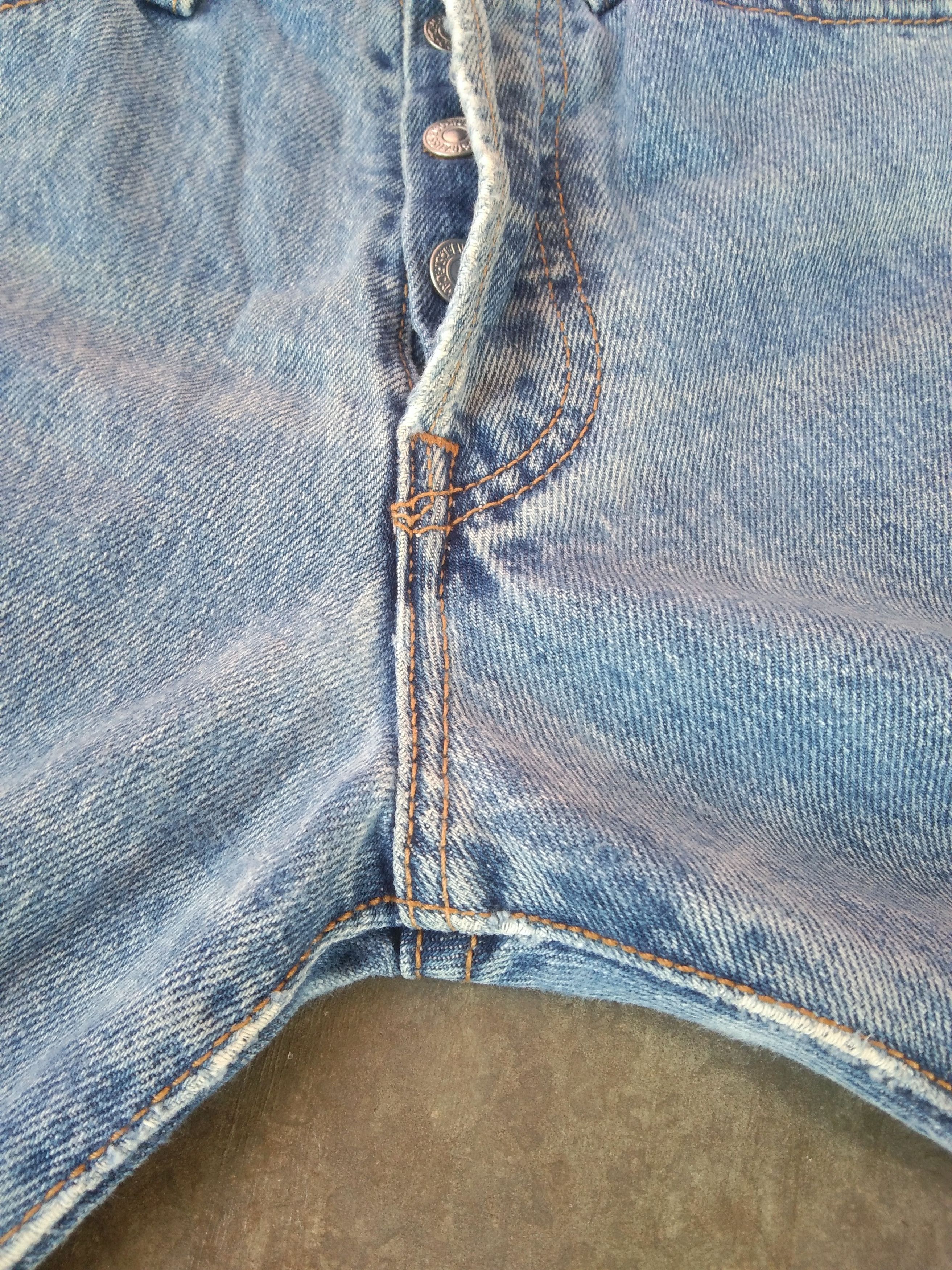 Levi's × Vintage Vintage Levis 501 Light Wash Distressed Jeans 27x31 Size US 27 - 7 Thumbnail