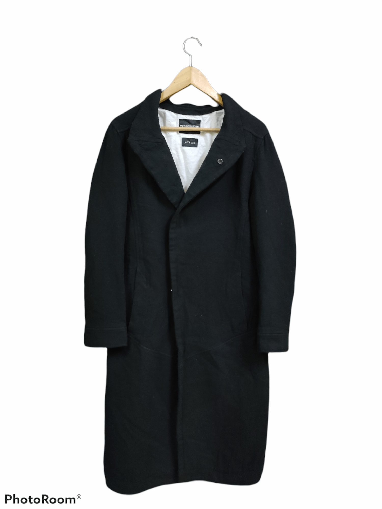 Armani × Emporio Armani Emporia Armani Virgin Wool Long Jacket Size US M / EU 48-50 / 2 - 2 Thumbnail