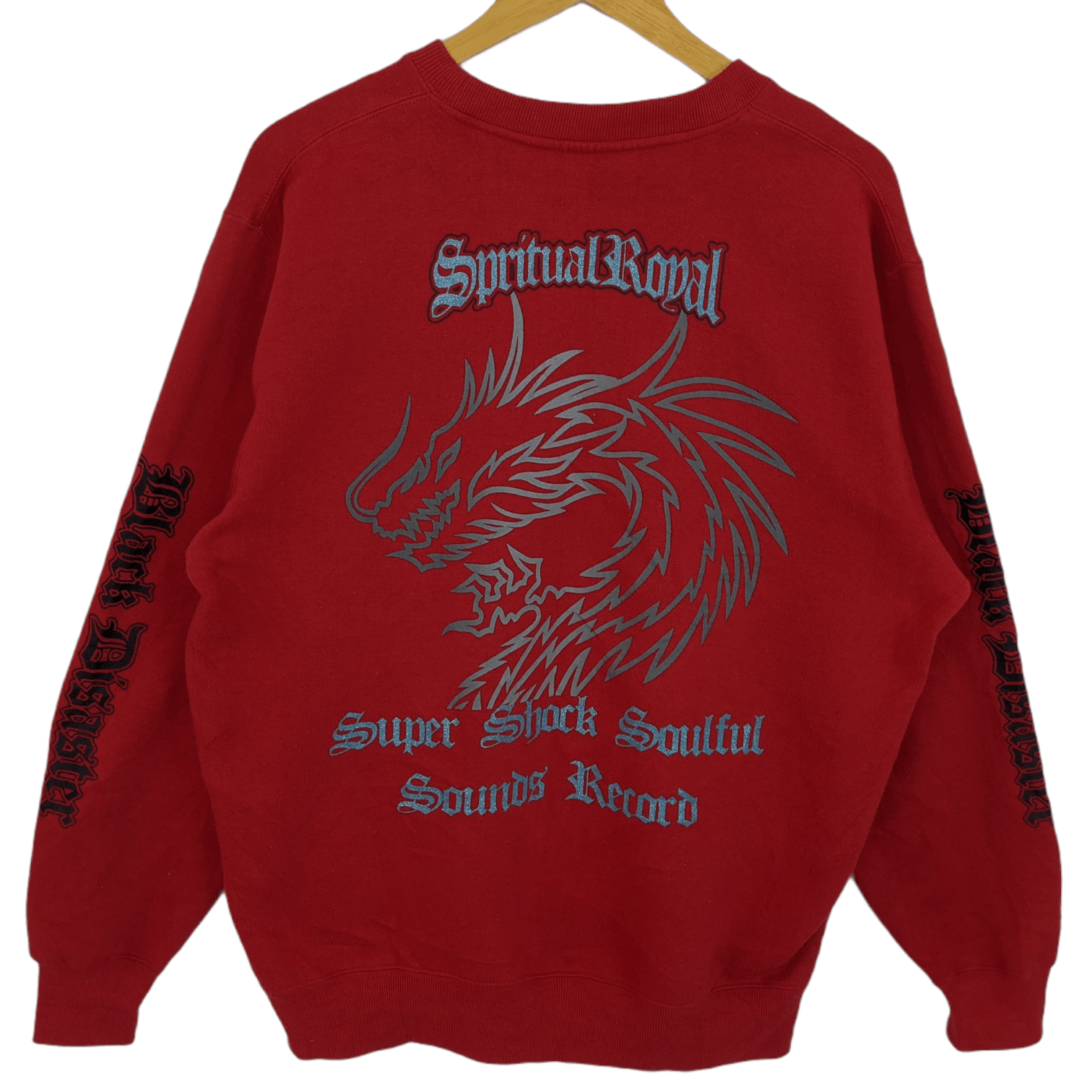 Japanese Brand MODERN LABEL Motorcycle Gangster Dragon Big Logo Sweatshirt Size US L / EU 52-54 / 3 - 7 Thumbnail
