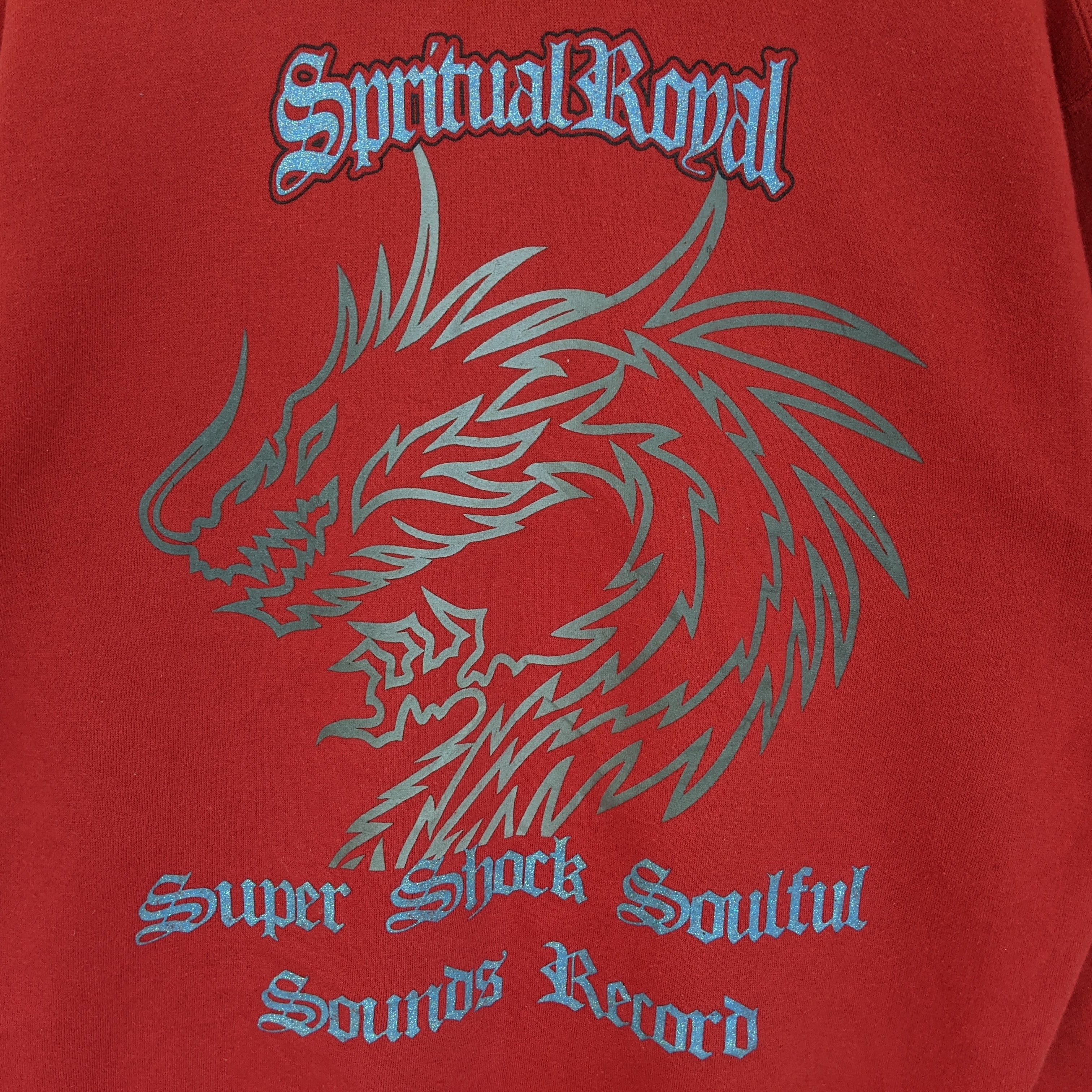 Japanese Brand MODERN LABEL Motorcycle Gangster Dragon Big Logo Sweatshirt Size US L / EU 52-54 / 3 - 8 Thumbnail