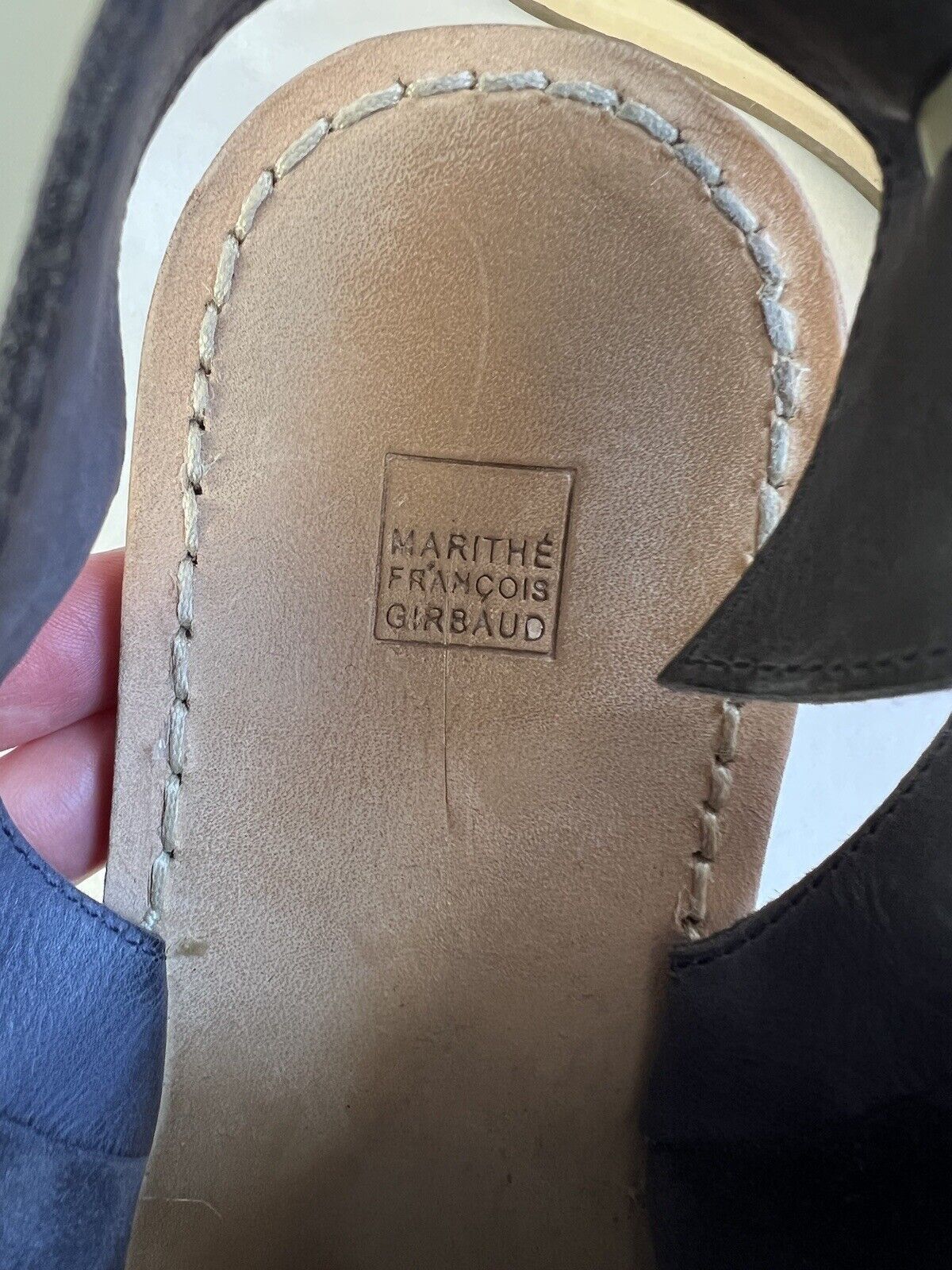 Marithe + Francois Girbaud Marithe Francois Girbaud Sandals Leather Gray Size 38 Size US 8 / IT 38 - 22 Thumbnail
