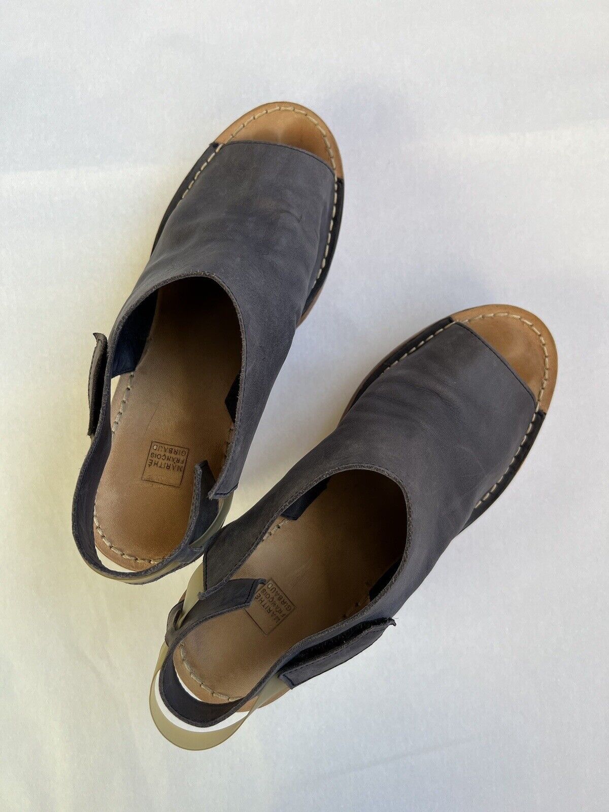 Marithe + Francois Girbaud Marithe Francois Girbaud Sandals Leather Gray Size 38 Size US 8 / IT 38 - 11 Thumbnail