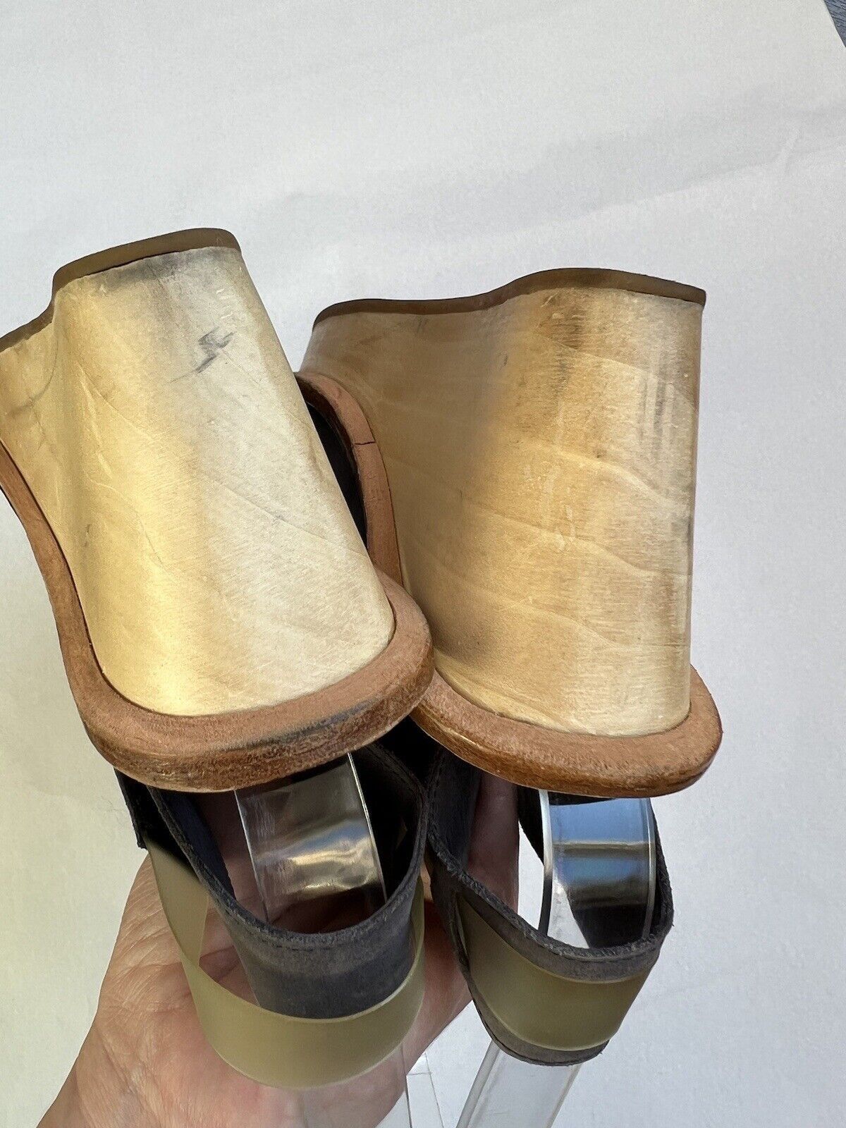 Marithe + Francois Girbaud Marithe Francois Girbaud Sandals Leather Gray Size 38 Size US 8 / IT 38 - 6 Thumbnail