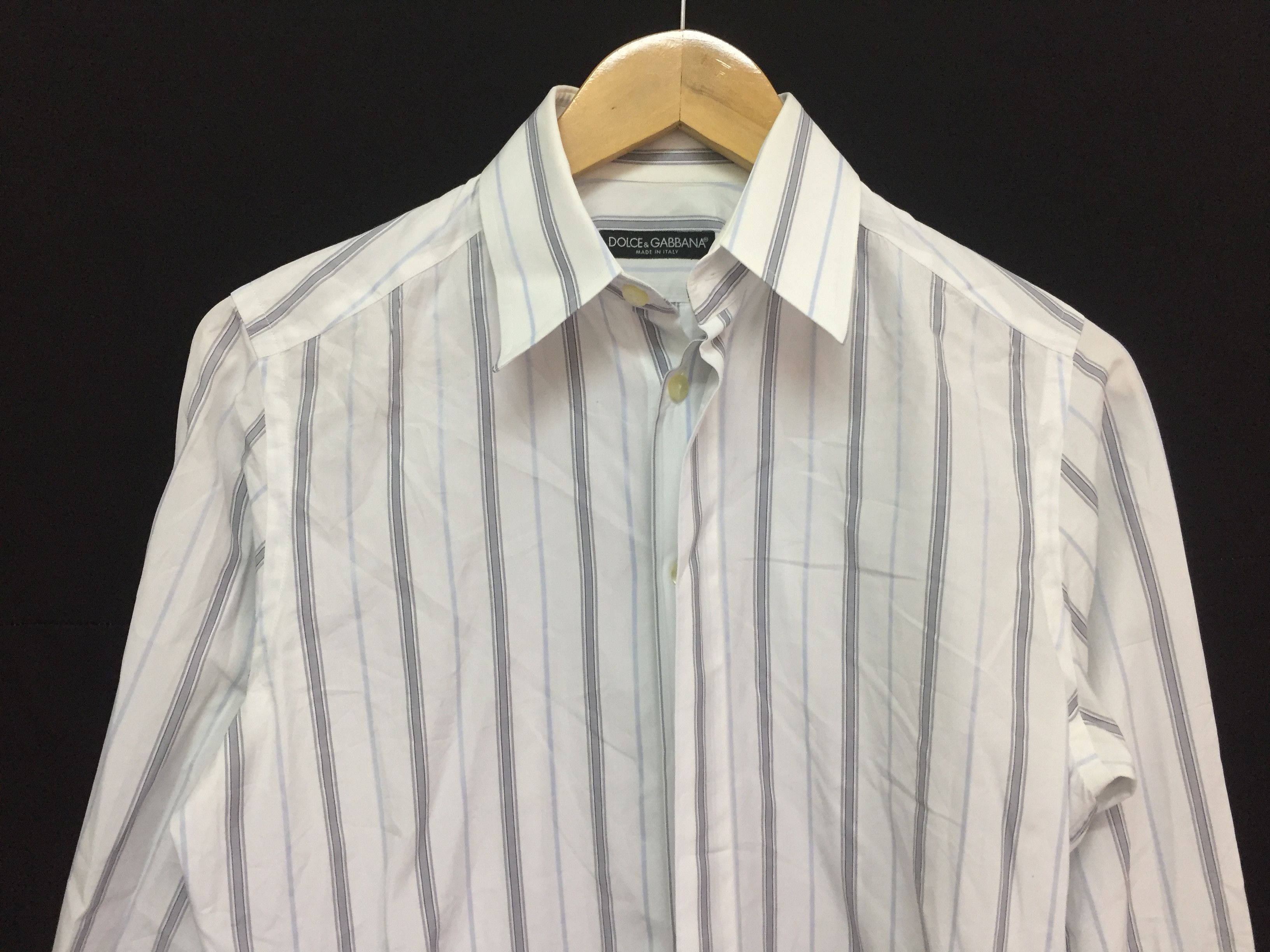 Dolce & Gabbana stripe button up shirt Size US S / EU 44-46 / 1 - 3 Thumbnail