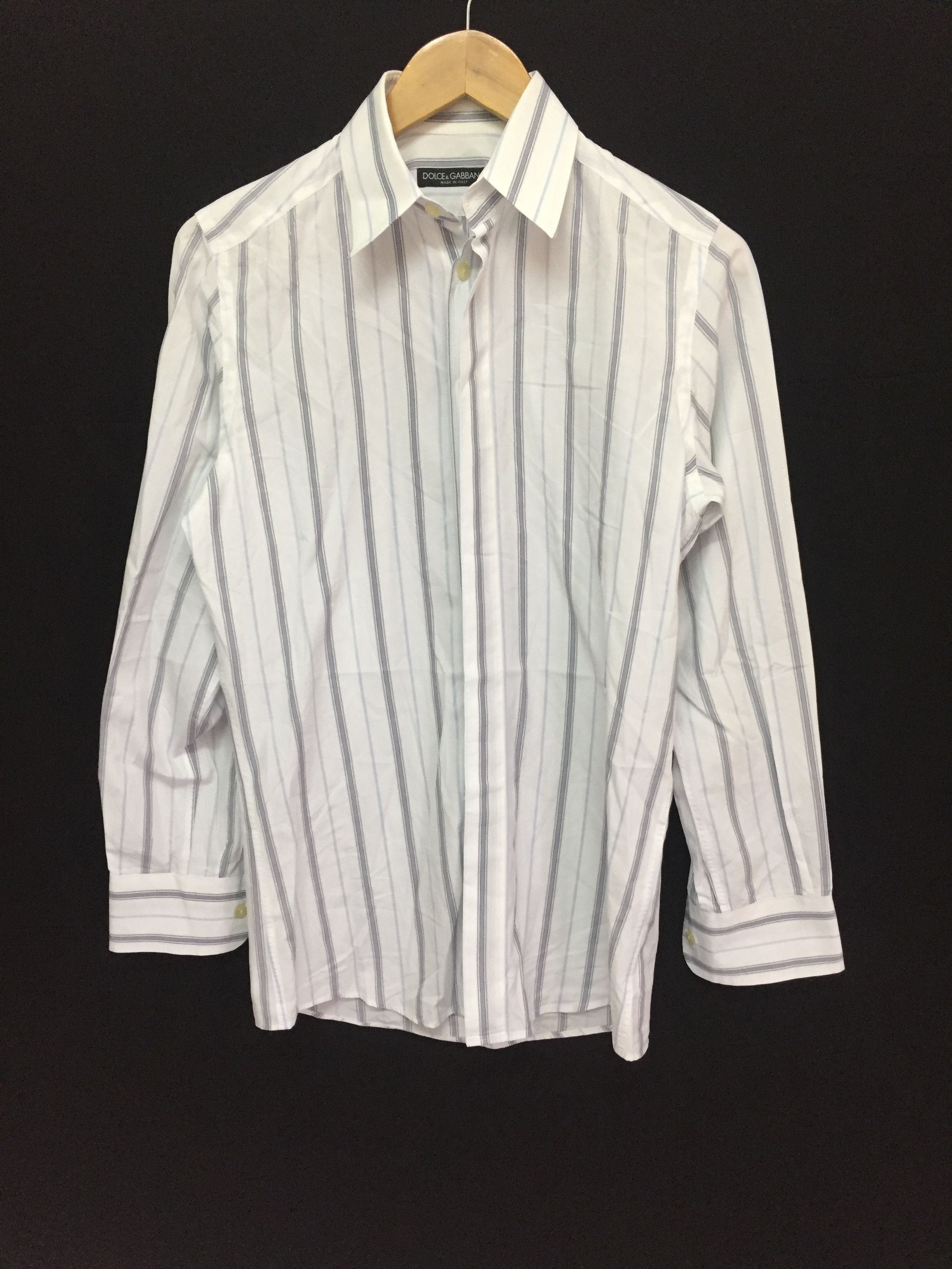 Dolce & Gabbana stripe button up shirt Size US S / EU 44-46 / 1 - 1 Thumbnail
