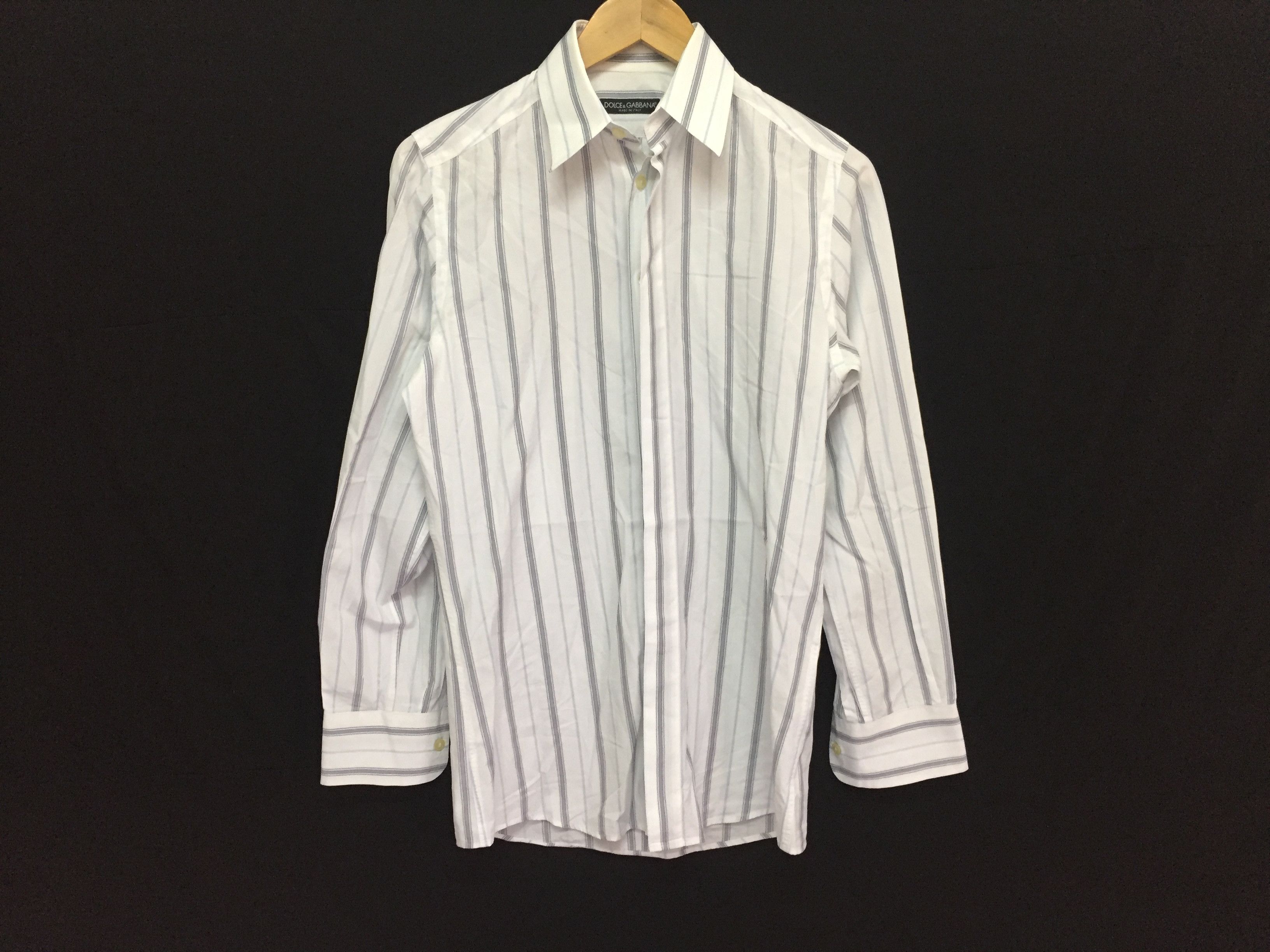 Dolce & Gabbana stripe button up shirt Size US S / EU 44-46 / 1 - 2 Thumbnail