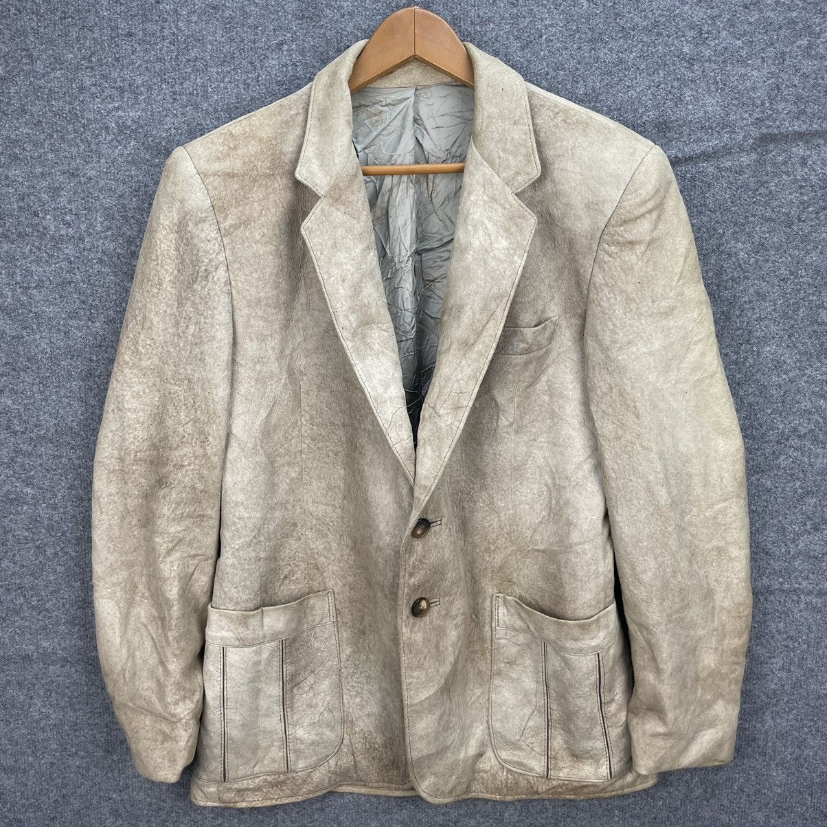 Vintage Montreal Leather Garment Blazer Coat Size US M / EU 48-50 / 2 - 1 Thumbnail