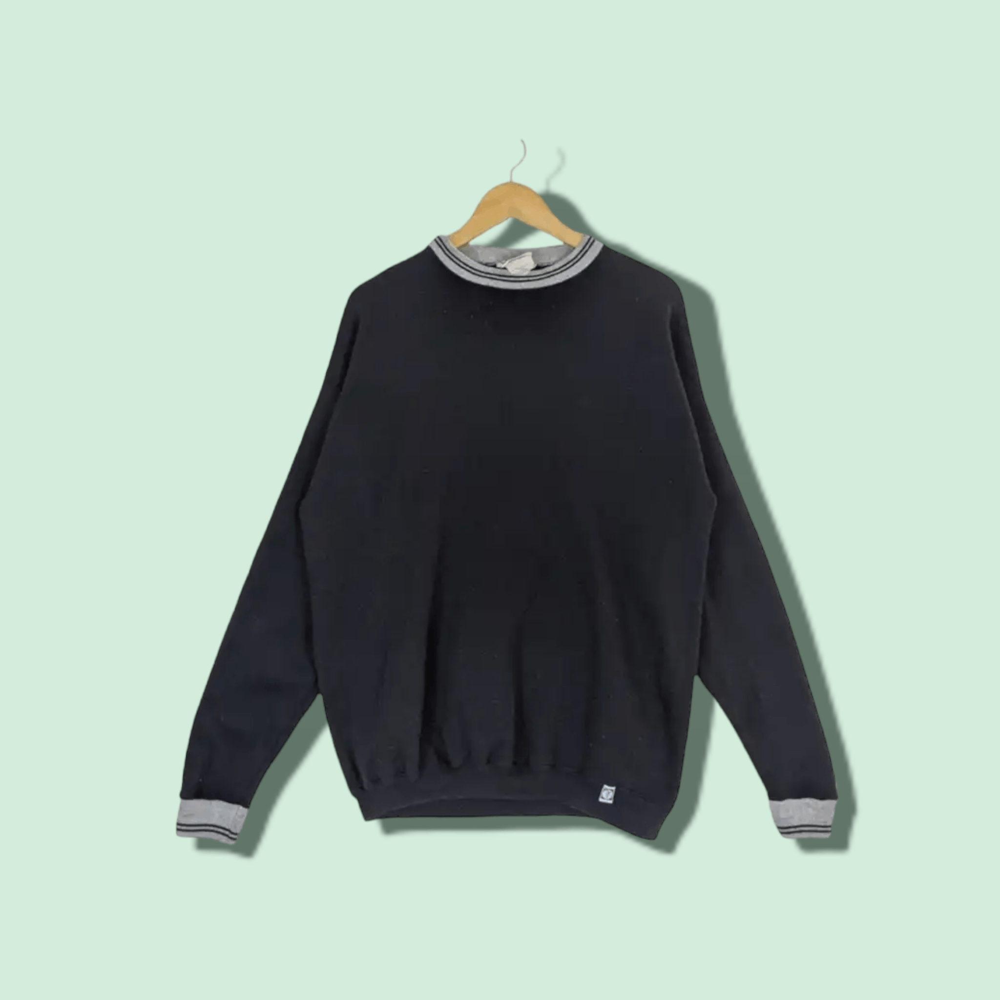 Vintage 90's DISCUSS ATHLETE Plain Sportswear Sweatshirt Jumper Size US L / EU 52-54 / 3 - 1 Thumbnail
