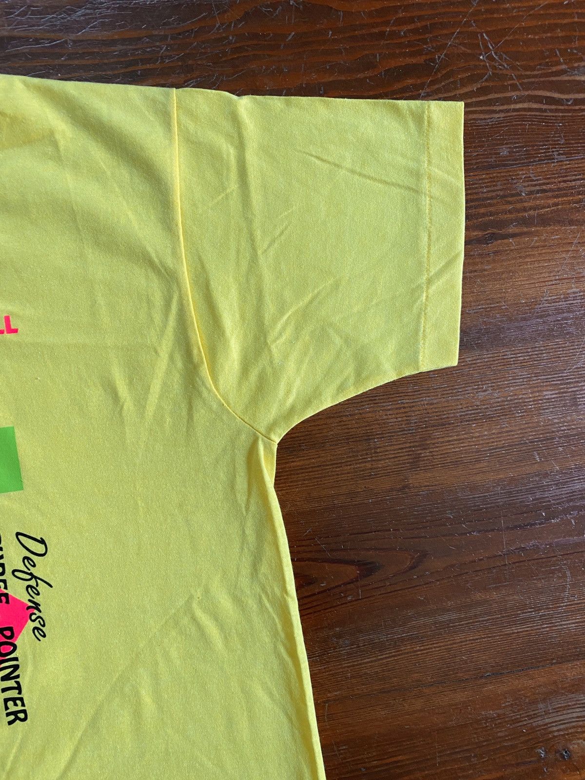 Vintage Vintage 1990 Basketball Theme Single Stitch Screen Stars Tee Size US L / EU 52-54 / 3 - 4 Thumbnail