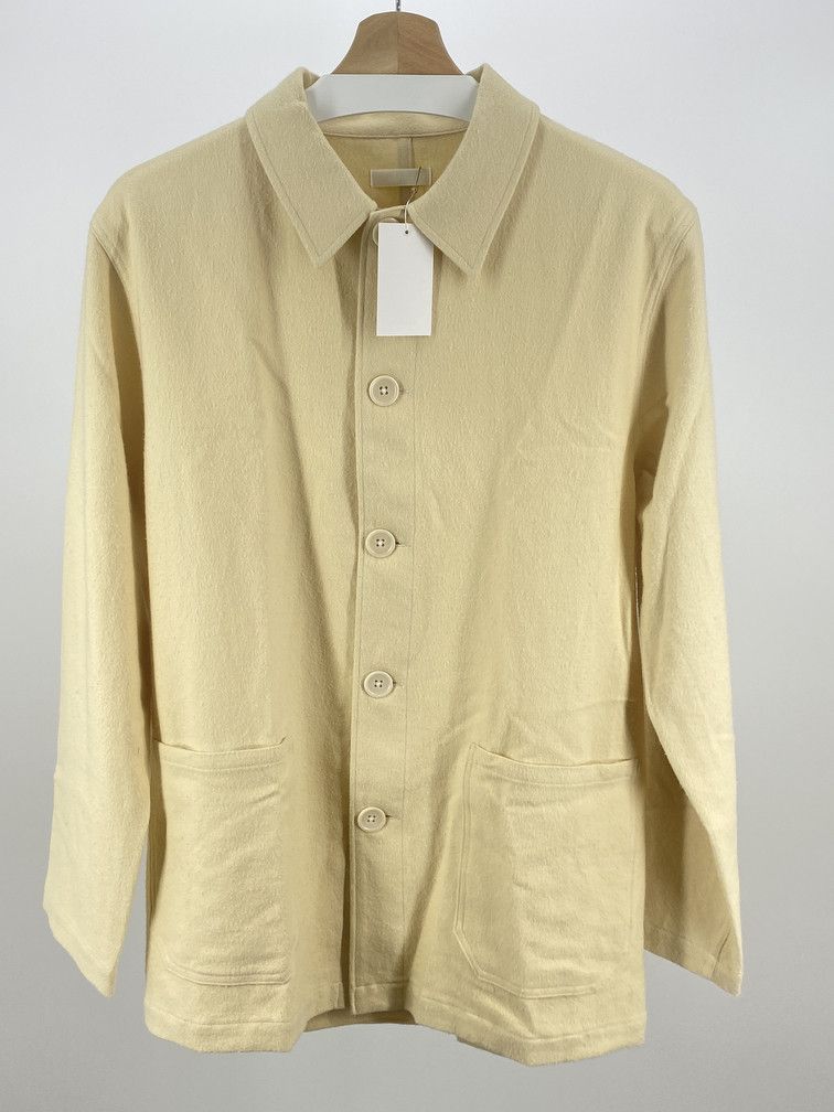 Niuhans Ecru Felted Cotton Jacket Size US M / EU 48-50 / 2 - 1 Thumbnail