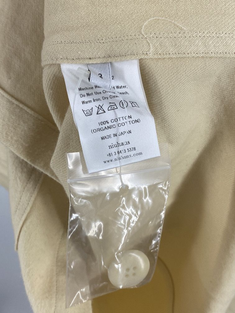 Niuhans Ecru Felted Cotton Jacket Size US M / EU 48-50 / 2 - 5 Thumbnail
