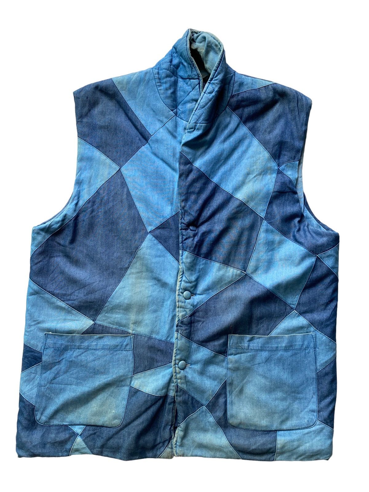 💥delete today💥Inpirasi kapital style Vest Pachwork indingo