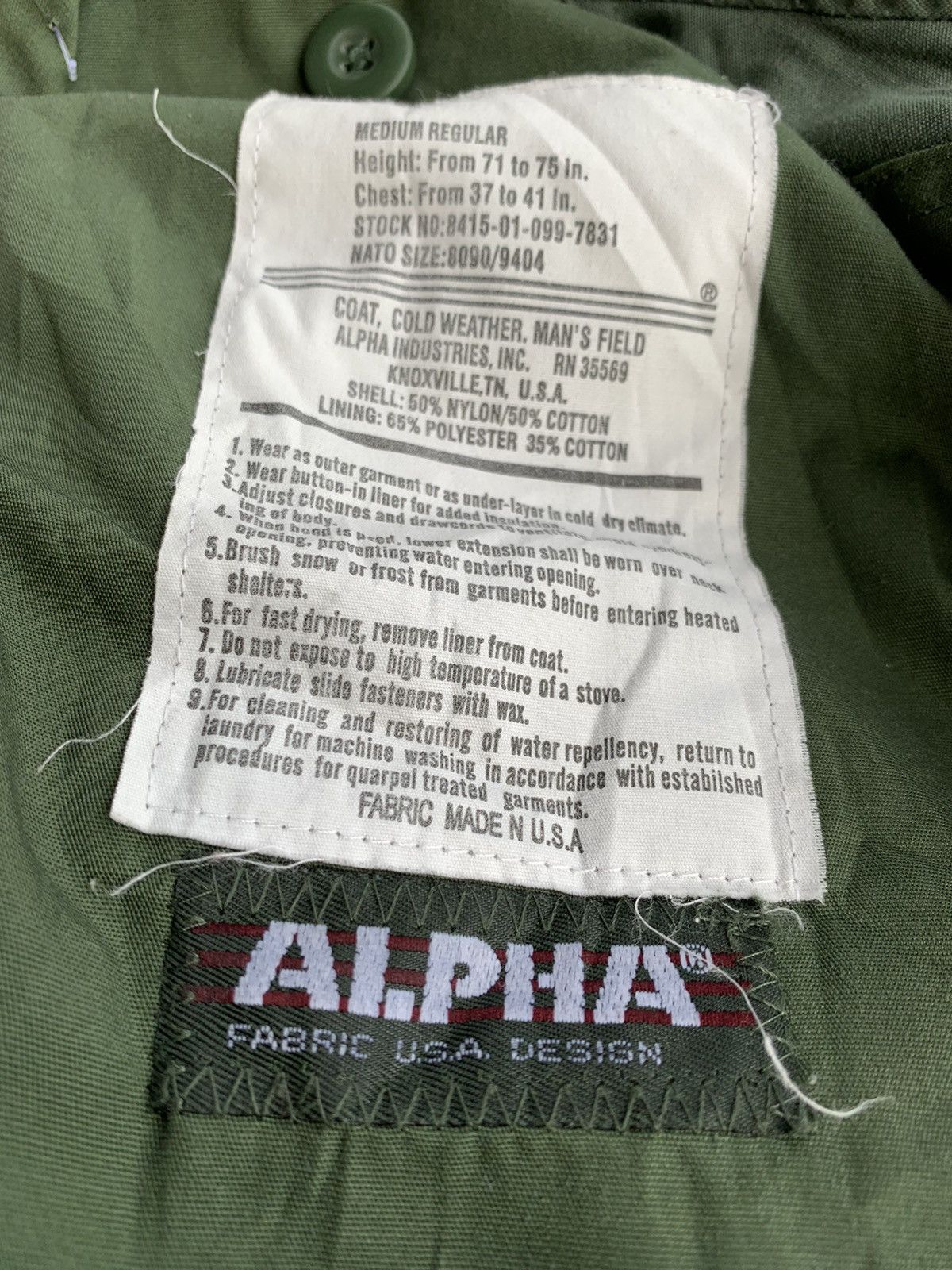 Alpha Industries US Army Avirex Alpha Industries Field Parka Jacket Size US L / EU 52-54 / 3 - 8 Thumbnail