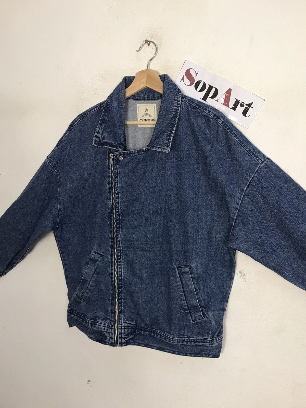 Japanese Brand As Know As Since 1989 Zipper Jacket Jeans Design Size US L / EU 52-54 / 3 - 4 Thumbnail