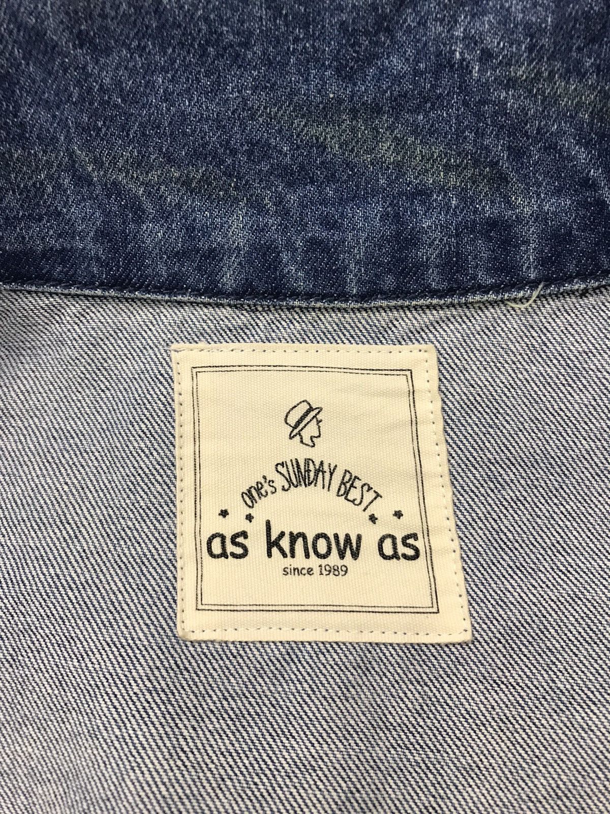 Japanese Brand As Know As Since 1989 Zipper Jacket Jeans Design Size US L / EU 52-54 / 3 - 10 Thumbnail