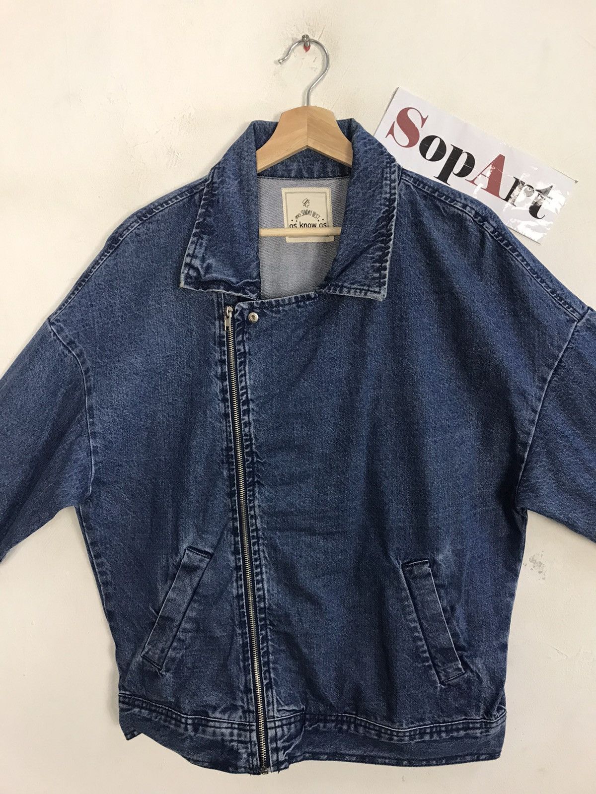 Japanese Brand As Know As Since 1989 Zipper Jacket Jeans Design Size US L / EU 52-54 / 3 - 3 Thumbnail