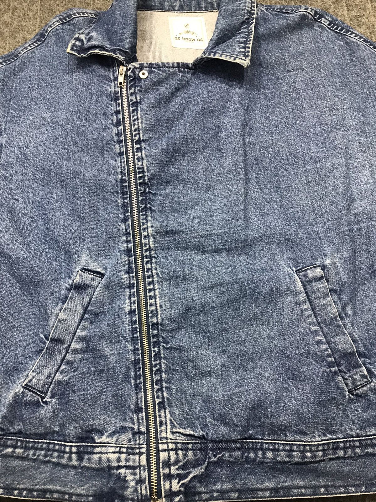 Japanese Brand As Know As Since 1989 Zipper Jacket Jeans Design Size US L / EU 52-54 / 3 - 7 Thumbnail