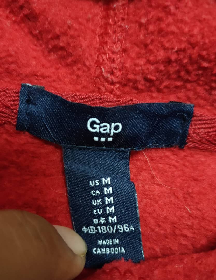 Gap GAP Red Hoodie Size US M / EU 48-50 / 2 - 2 Thumbnail