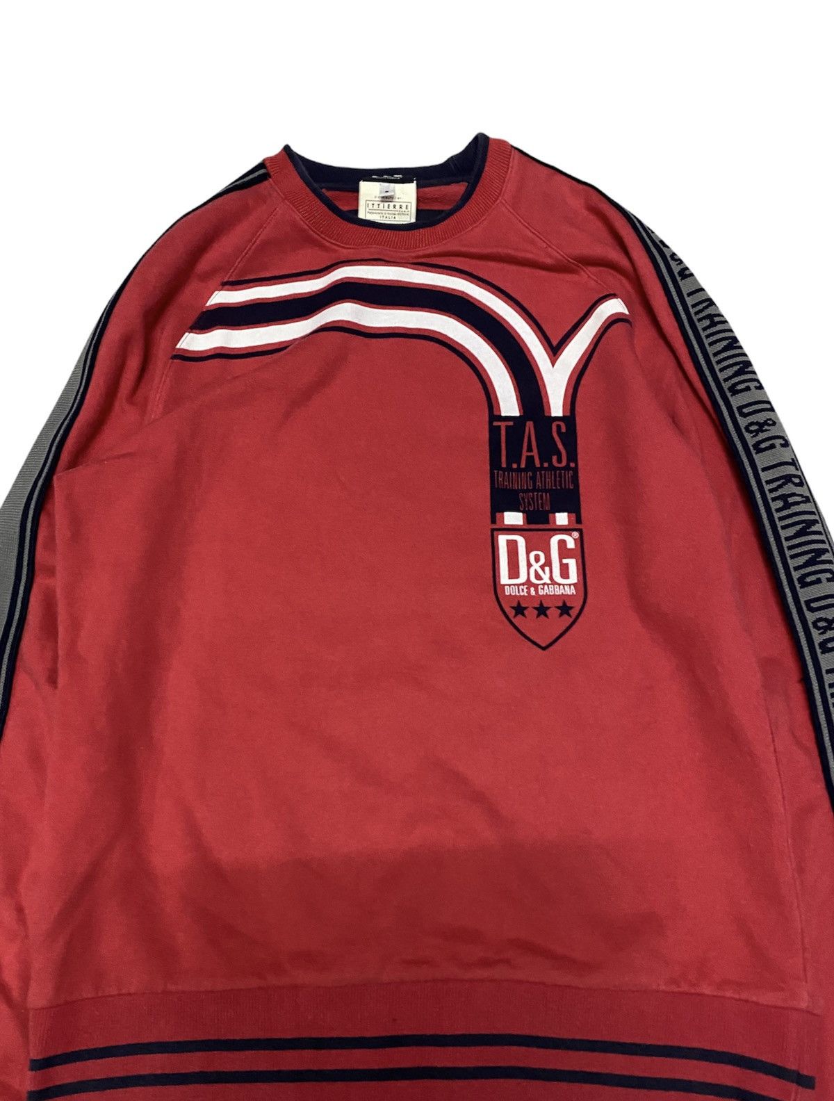 DG side tape logo red sweatshirt