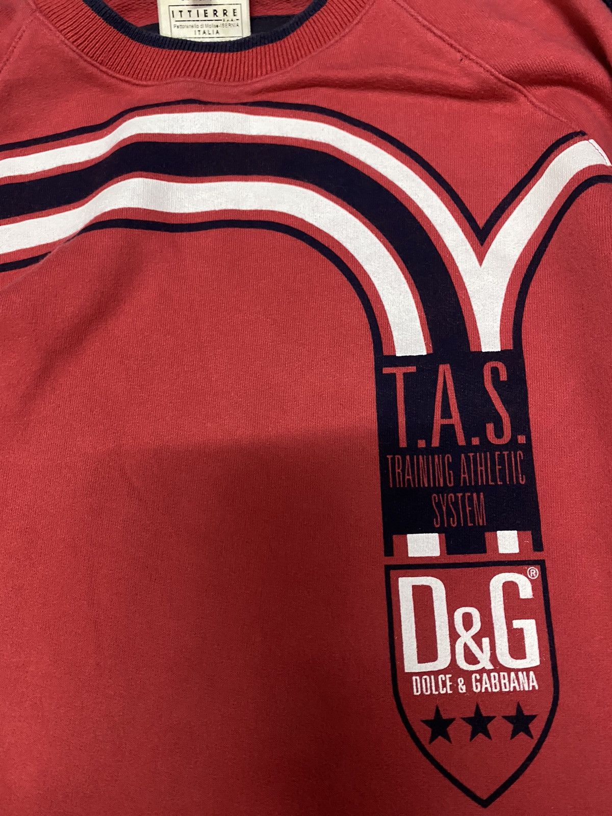 DG side tape logo red sweatshirt