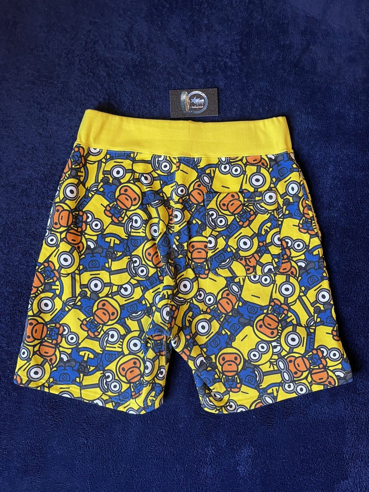 Bape Bape x Minions Baby Milo Sweat Shorts Size US 30 / EU 46 - 3 Thumbnail