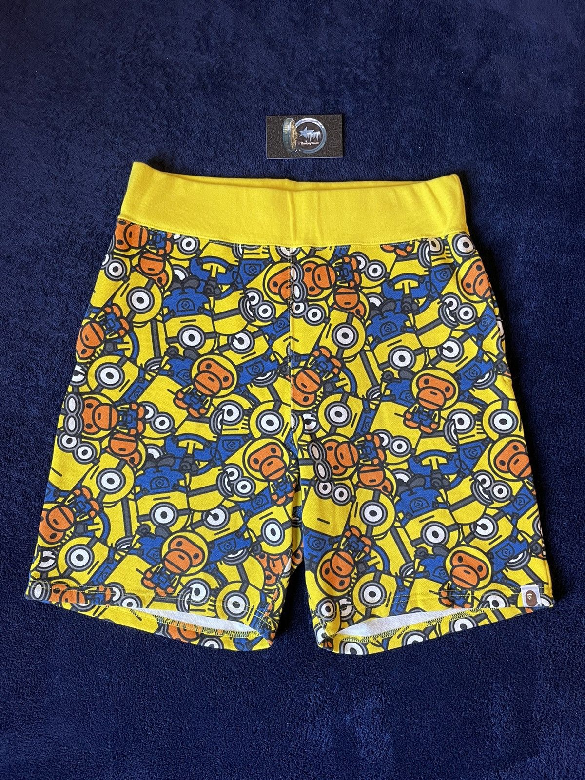 Bape Bape x Minions Baby Milo Sweat Shorts Size US 30 / EU 46 - 1 Thumbnail