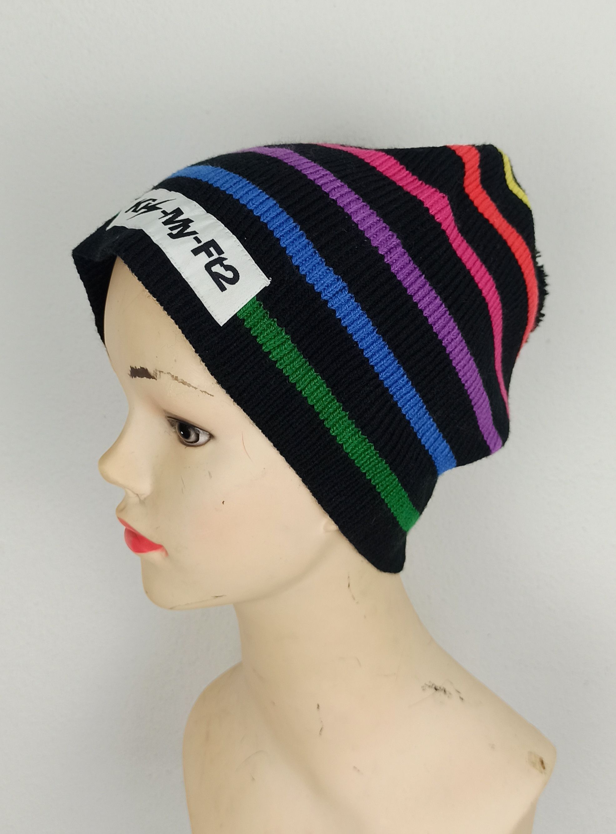 Japanese Brand Vintage Japanese Snow Cap Beanie Rainbow Style Size ONE SIZE - 1 Thumbnail