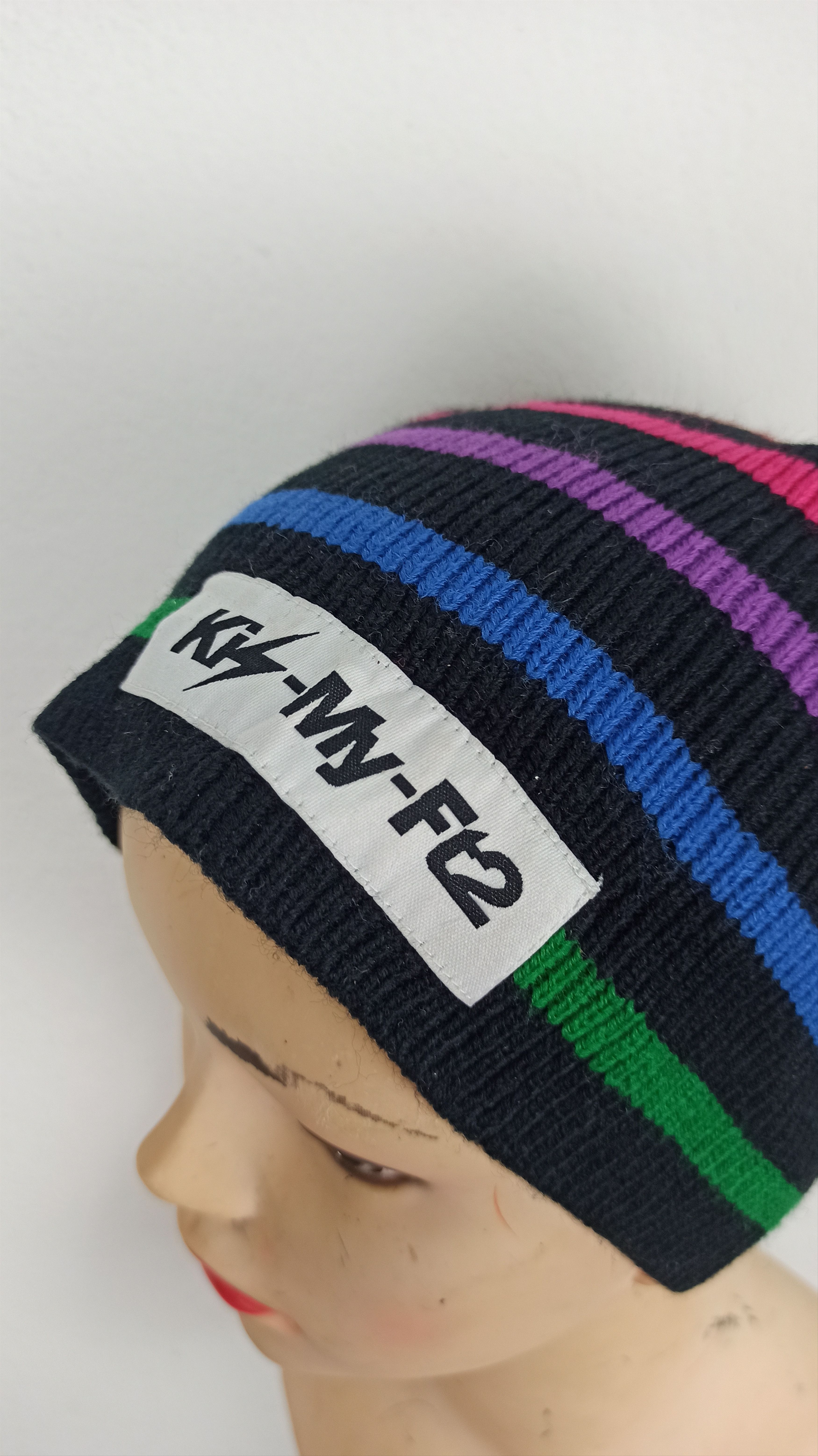 Japanese Brand Vintage Japanese Snow Cap Beanie Rainbow Style Size ONE SIZE - 2 Thumbnail