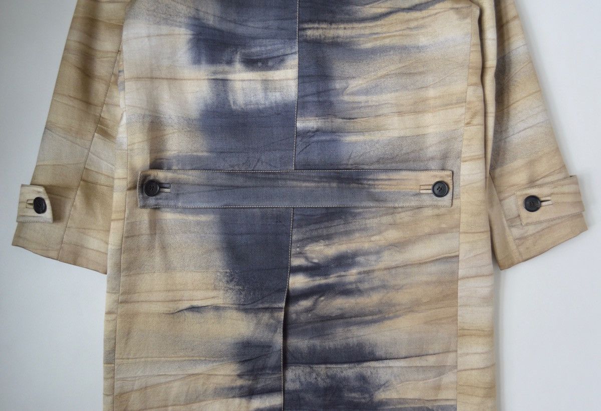 Prada A/W 04 Sample Tie Dye Silk Overcoat Size M / US 6-8 / IT 42-44 - 13 Thumbnail