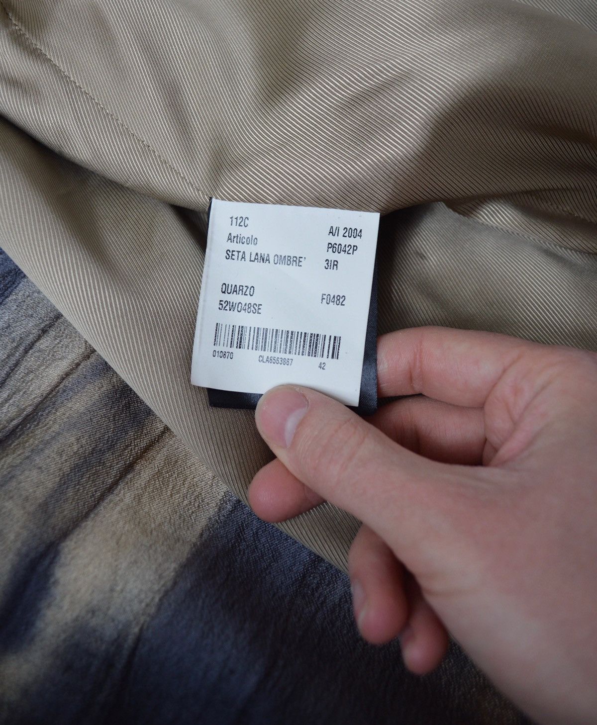 Prada A/W 04 Sample Tie Dye Silk Overcoat Size M / US 6-8 / IT 42-44 - 8 Thumbnail