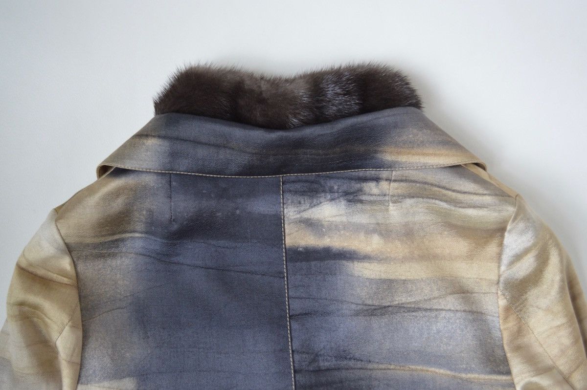 Prada A/W 04 Sample Tie Dye Silk Overcoat Size M / US 6-8 / IT 42-44 - 12 Thumbnail