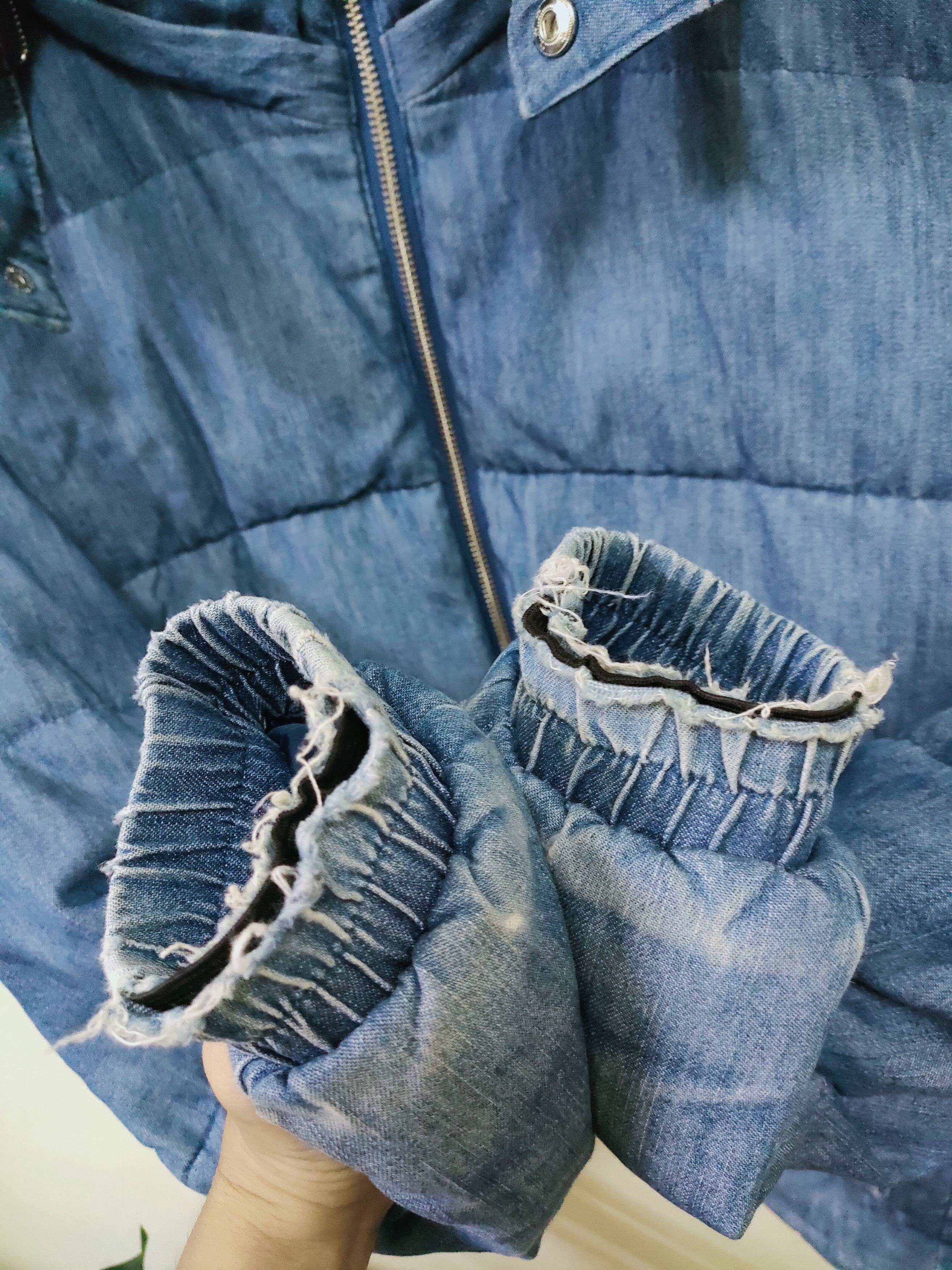 Japanese Brand × URBAN RESEARCH DOORS Urban Research Puffer Denim Hoodie Jacket Size US M / EU 48-50 / 2 - 8 Thumbnail