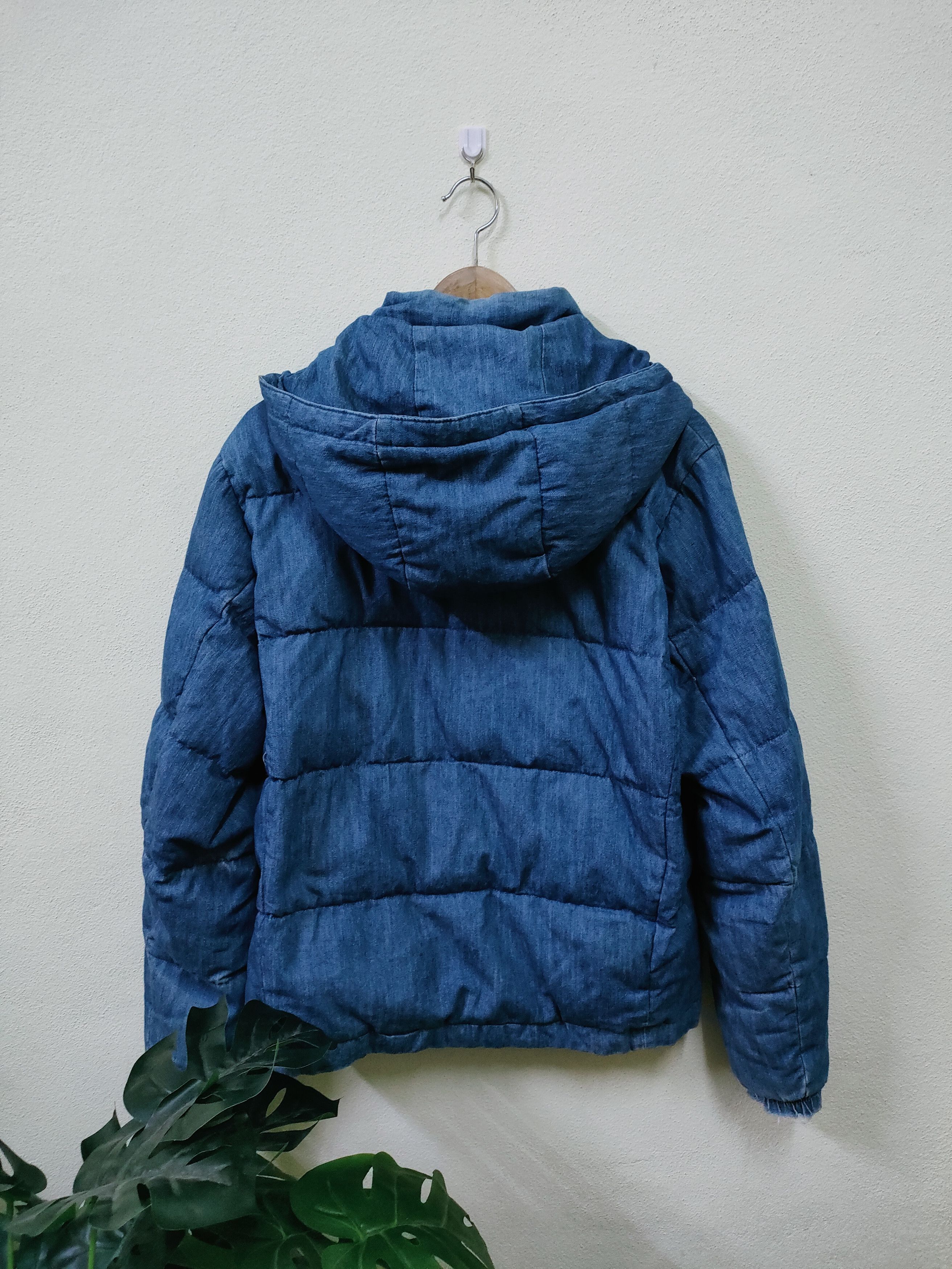 Japanese Brand × URBAN RESEARCH DOORS Urban Research Puffer Denim Hoodie Jacket Size US M / EU 48-50 / 2 - 2 Thumbnail