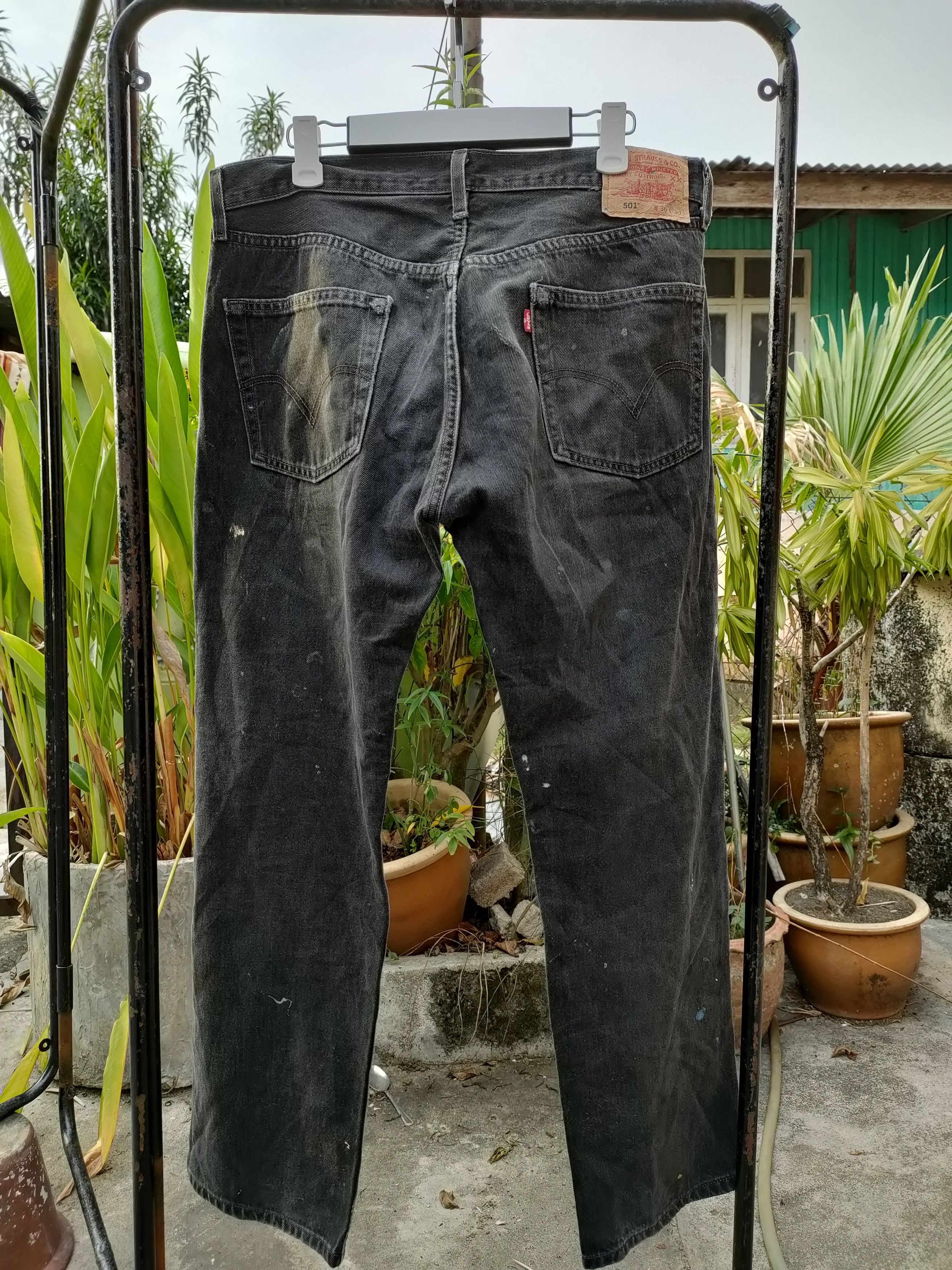Levi's Vintage Clothing Vintage Levi's 501 Painting Denim Pants Size US 35 - 2 Thumbnail