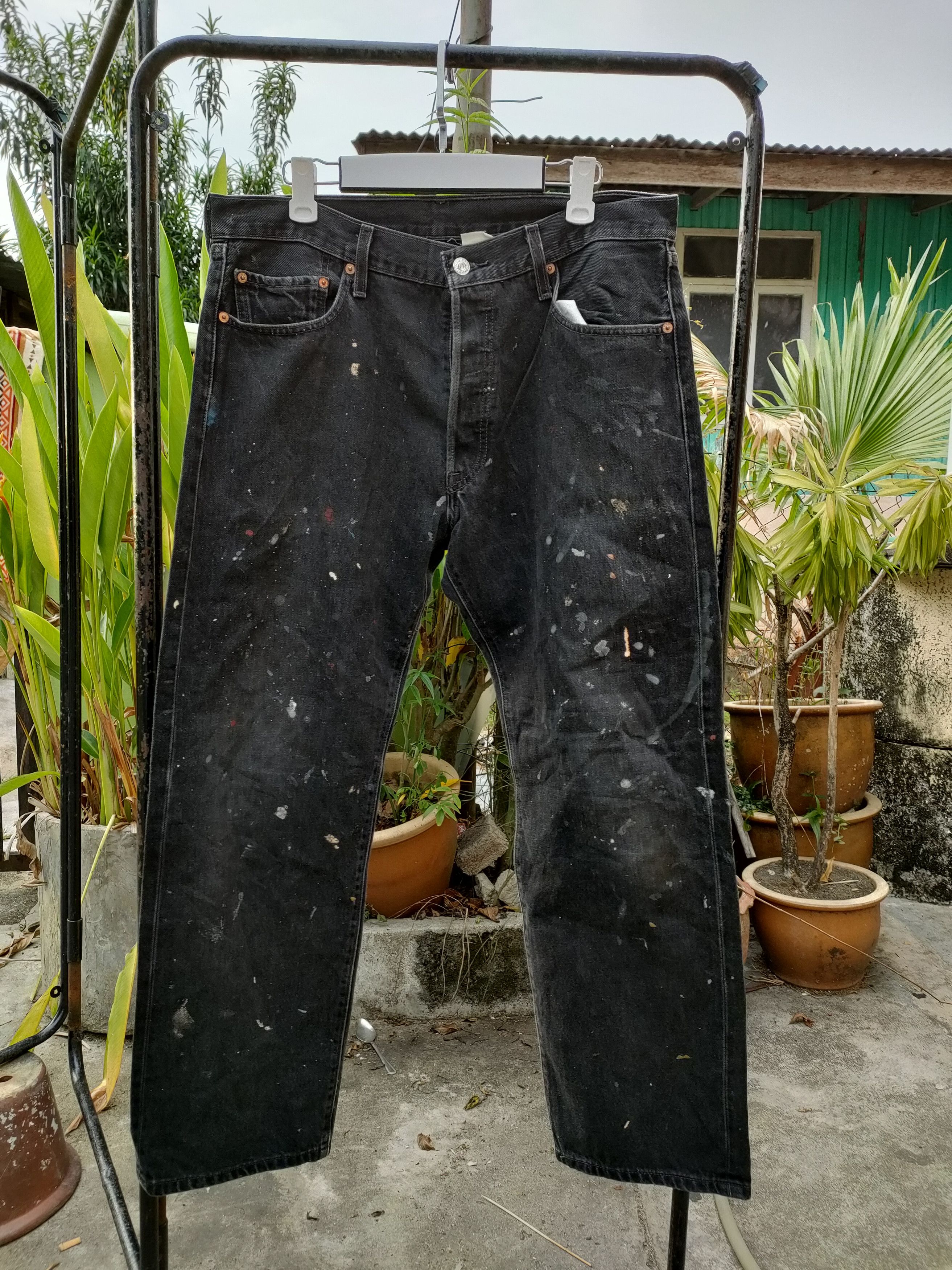 Levi's Vintage Clothing Vintage Levi's 501 Painting Denim Pants Size US 35 - 1 Thumbnail