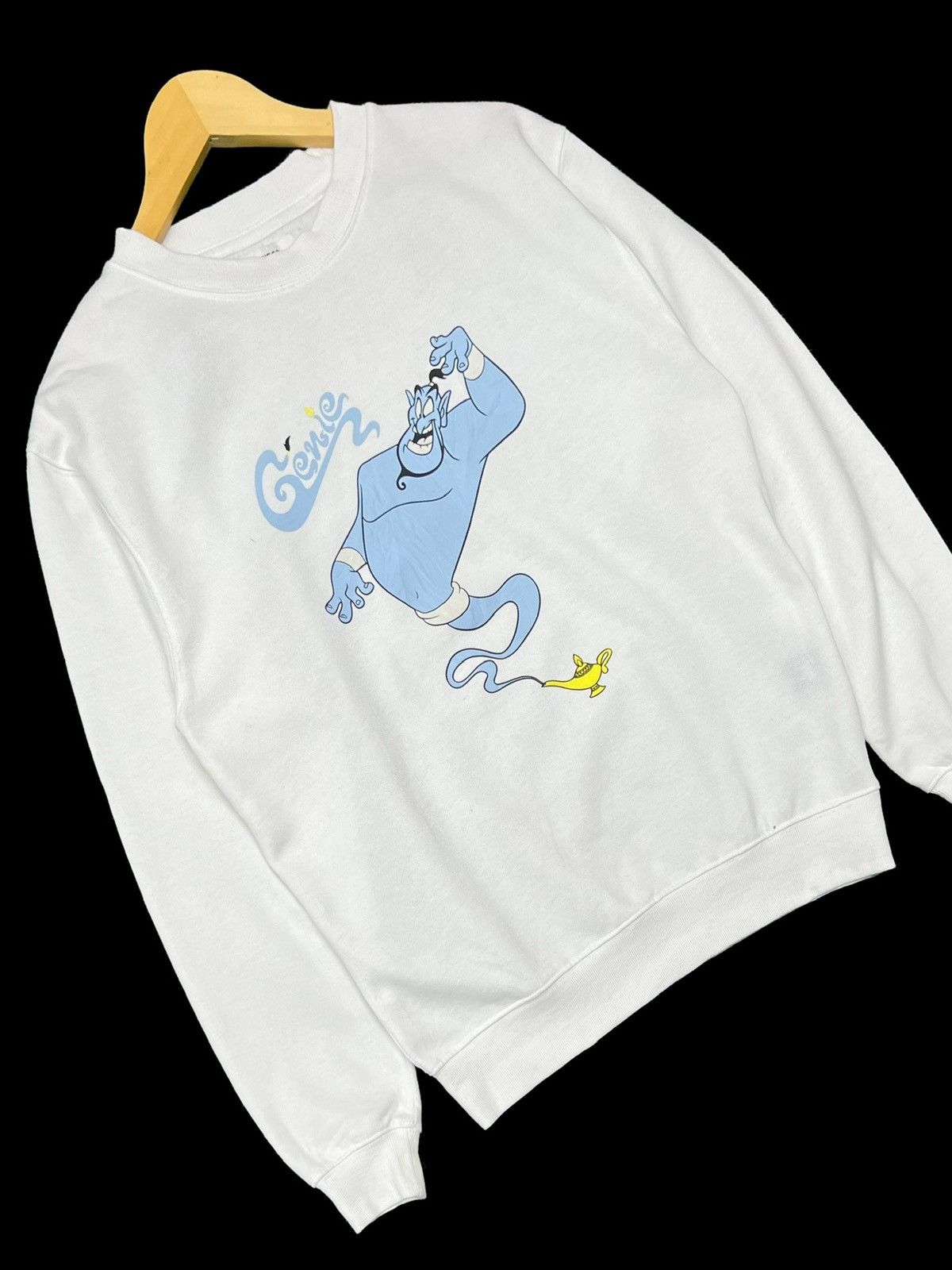 Disney × Vintage VTG Aladdin Genie Rub My Lamp Carton Movie Promo Sweatshirt Size US M / EU 48-50 / 2 - 6 Thumbnail