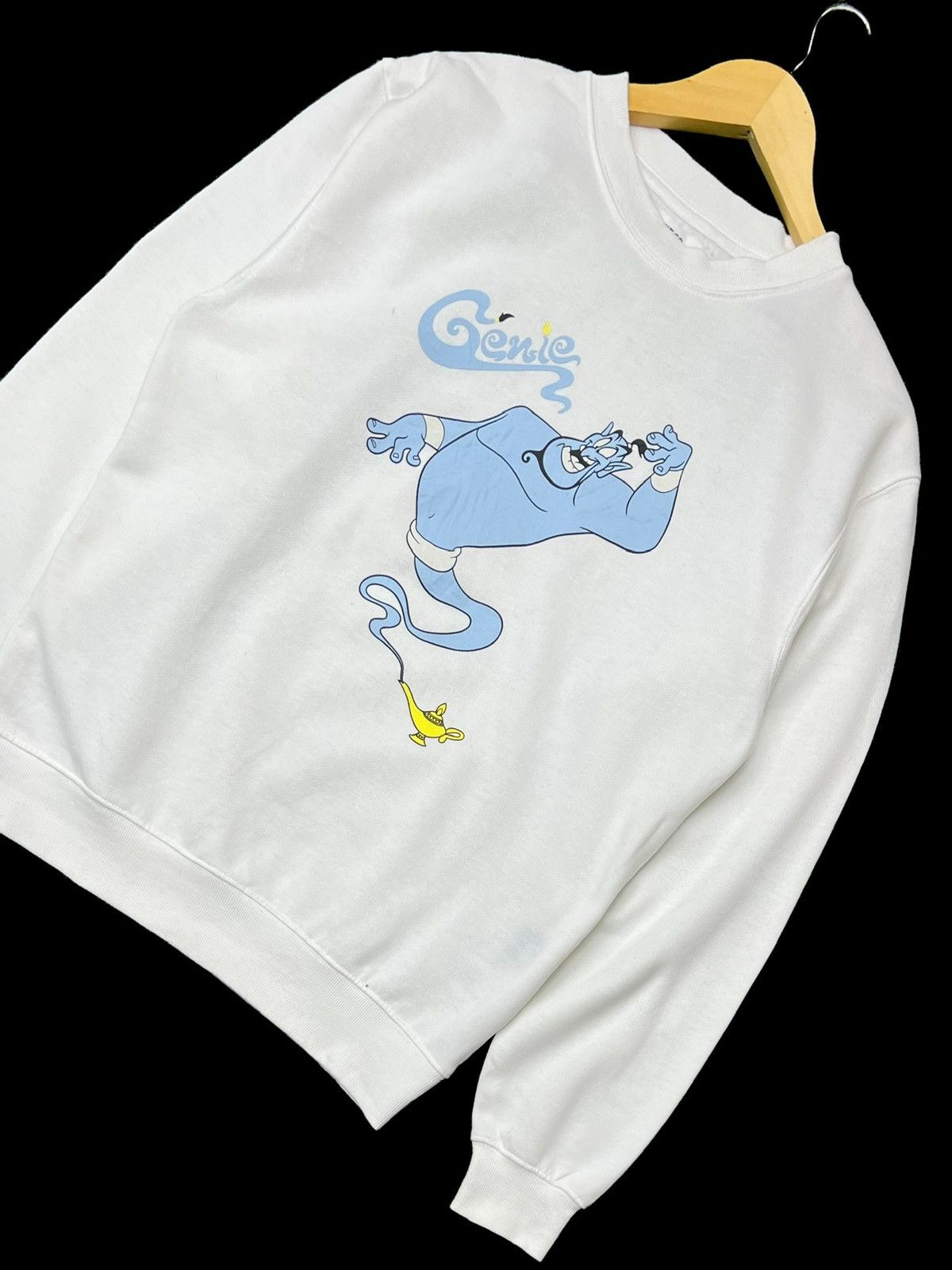 Disney × Vintage VTG Aladdin Genie Rub My Lamp Carton Movie Promo Sweatshirt Size US M / EU 48-50 / 2 - 5 Thumbnail