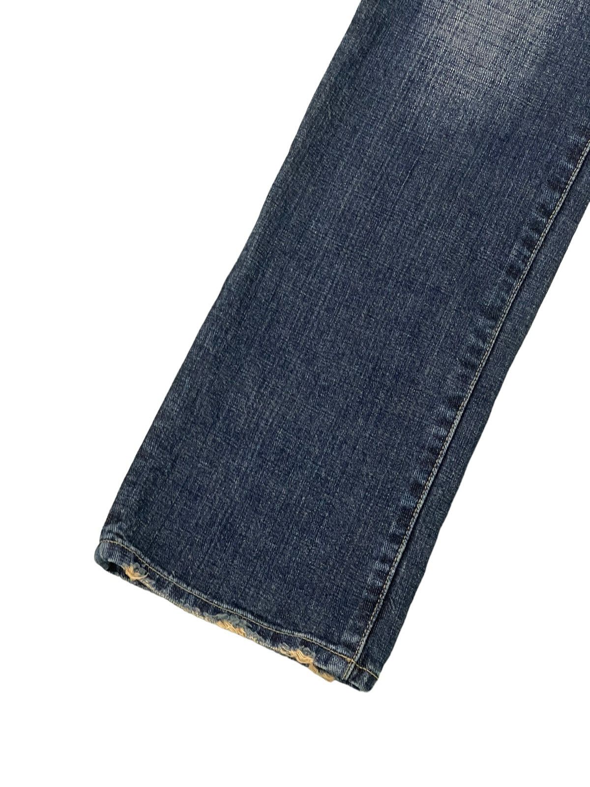 Japanese Brand Embroydery Jeans As Know As De Base Low Rise Denim 5🟦1 Size US 31 - 15 Thumbnail