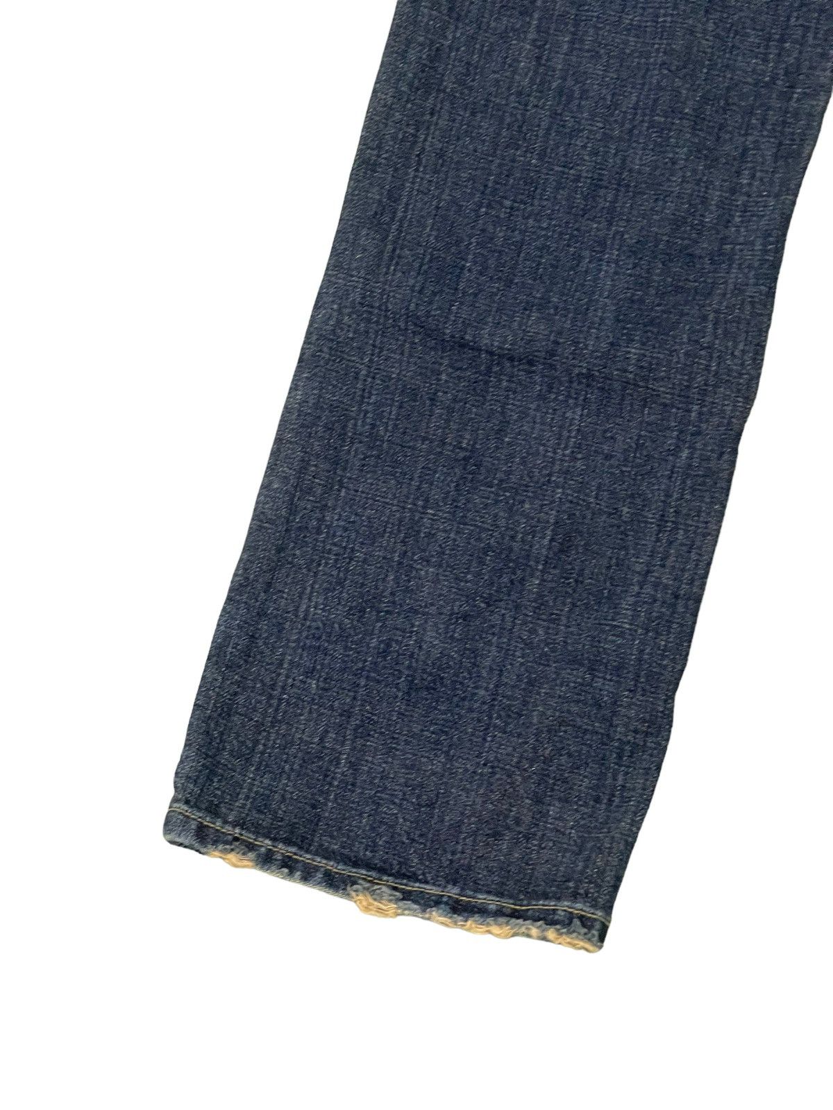 Japanese Brand Embroydery Jeans As Know As De Base Low Rise Denim 5🟦1 Size US 31 - 6 Thumbnail