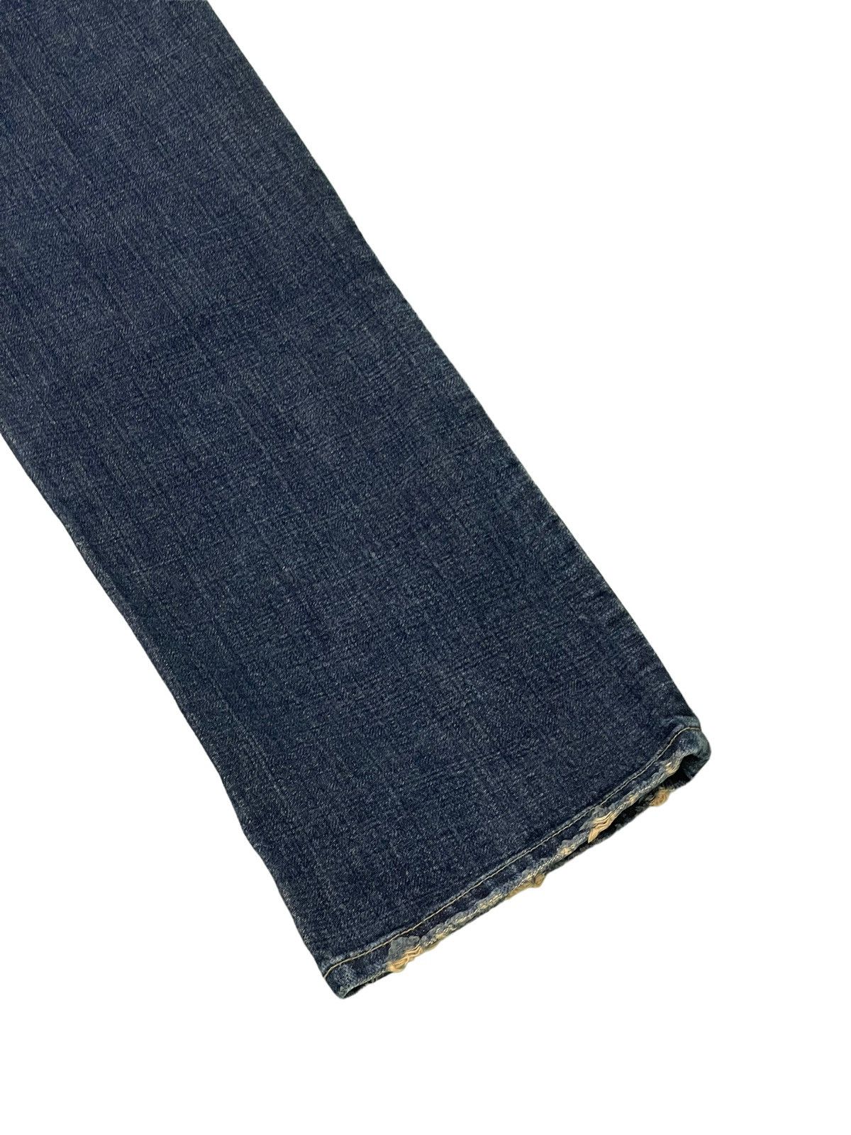 Japanese Brand Embroydery Jeans As Know As De Base Low Rise Denim 5🟦1 Size US 31 - 5 Thumbnail