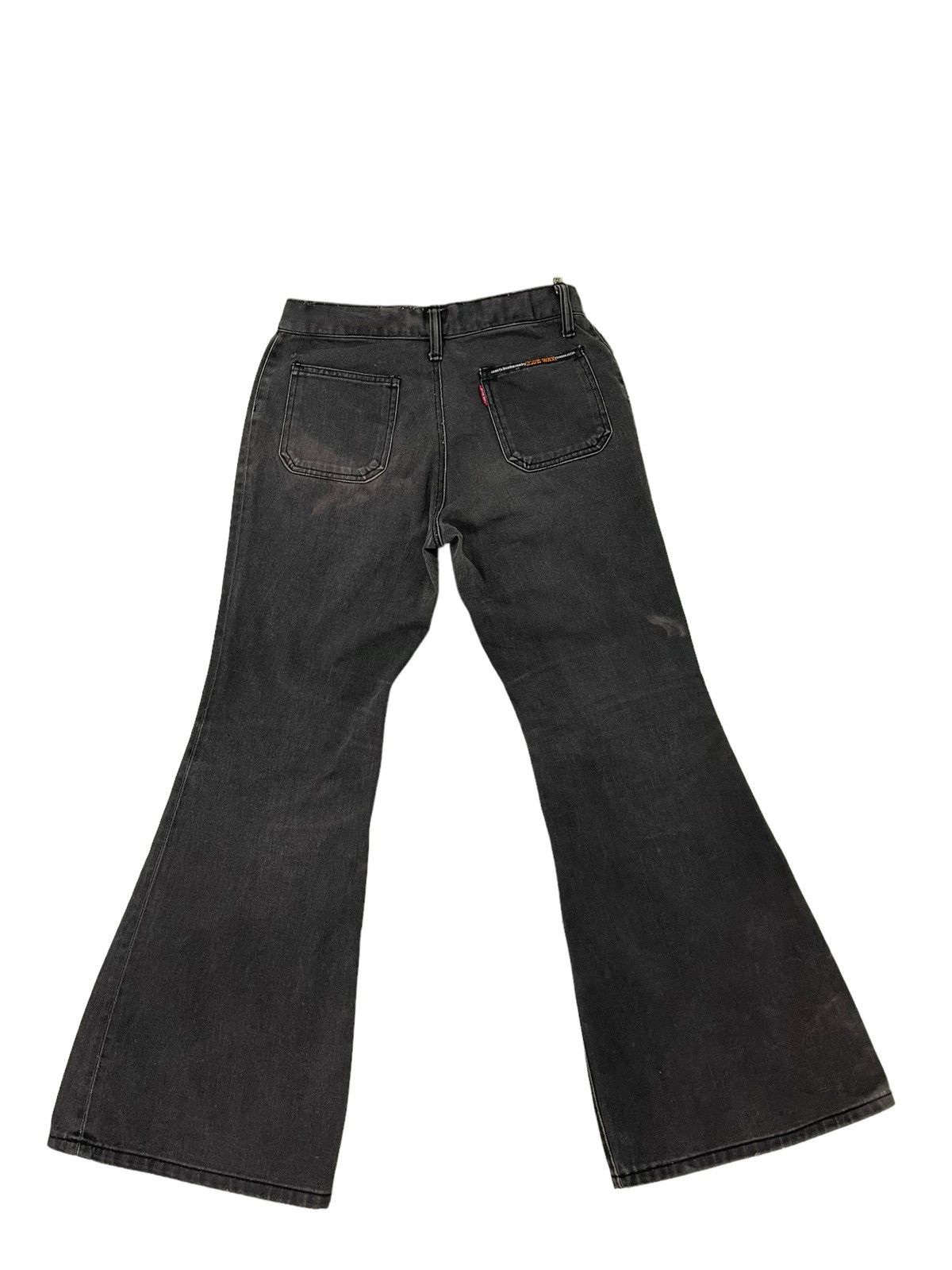 Japanese Brand Flare Jeans Vtg Blue Way Japan Faded Denim Bell Bottom 5🟦1 Size US 29 - 12 Thumbnail