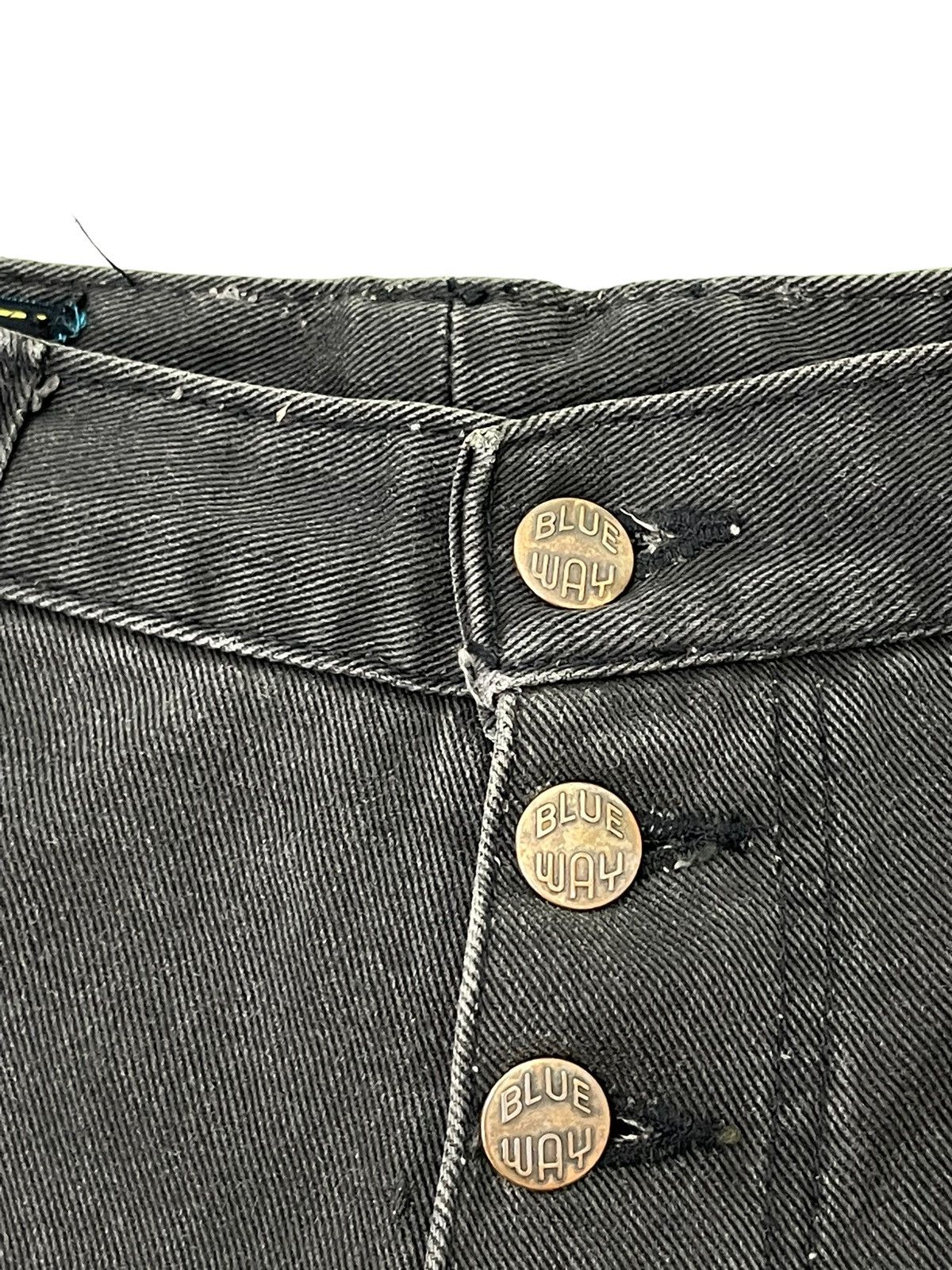 Japanese Brand Flare Jeans Vtg Blue Way Japan Faded Denim Bell Bottom 5🟦1 Size US 29 - 10 Thumbnail