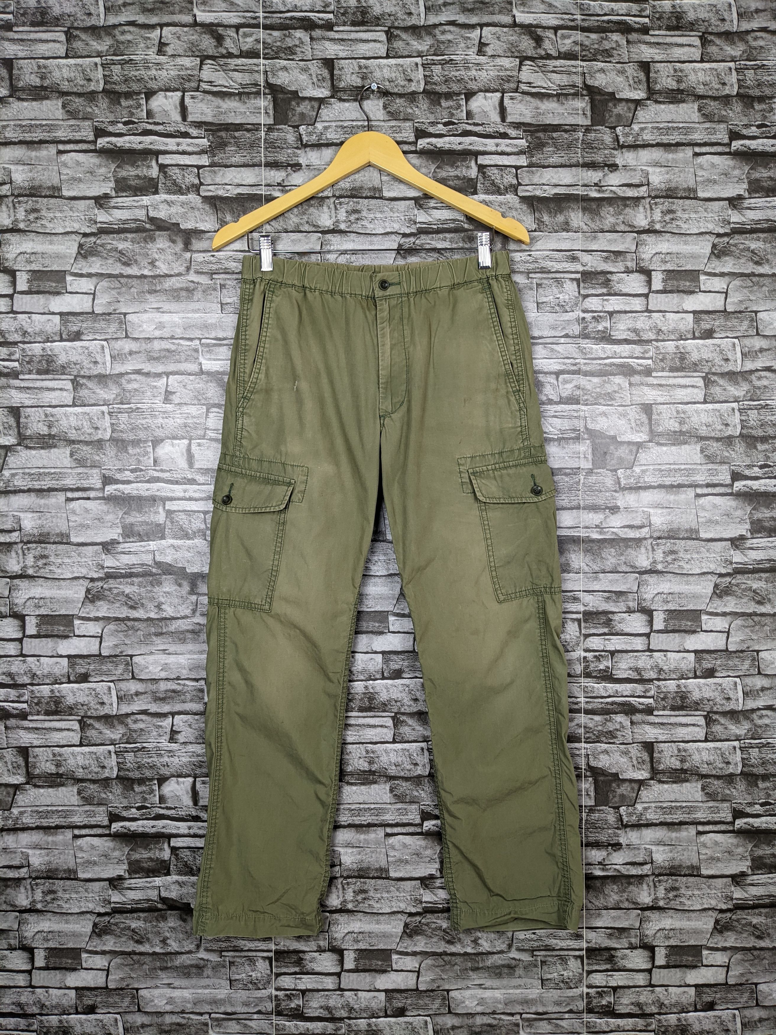 Uniqlo Washed Uniqlo Japan Cargo Multi-pocket Casual Pants Size US 28 / EU 44 - 2 Thumbnail