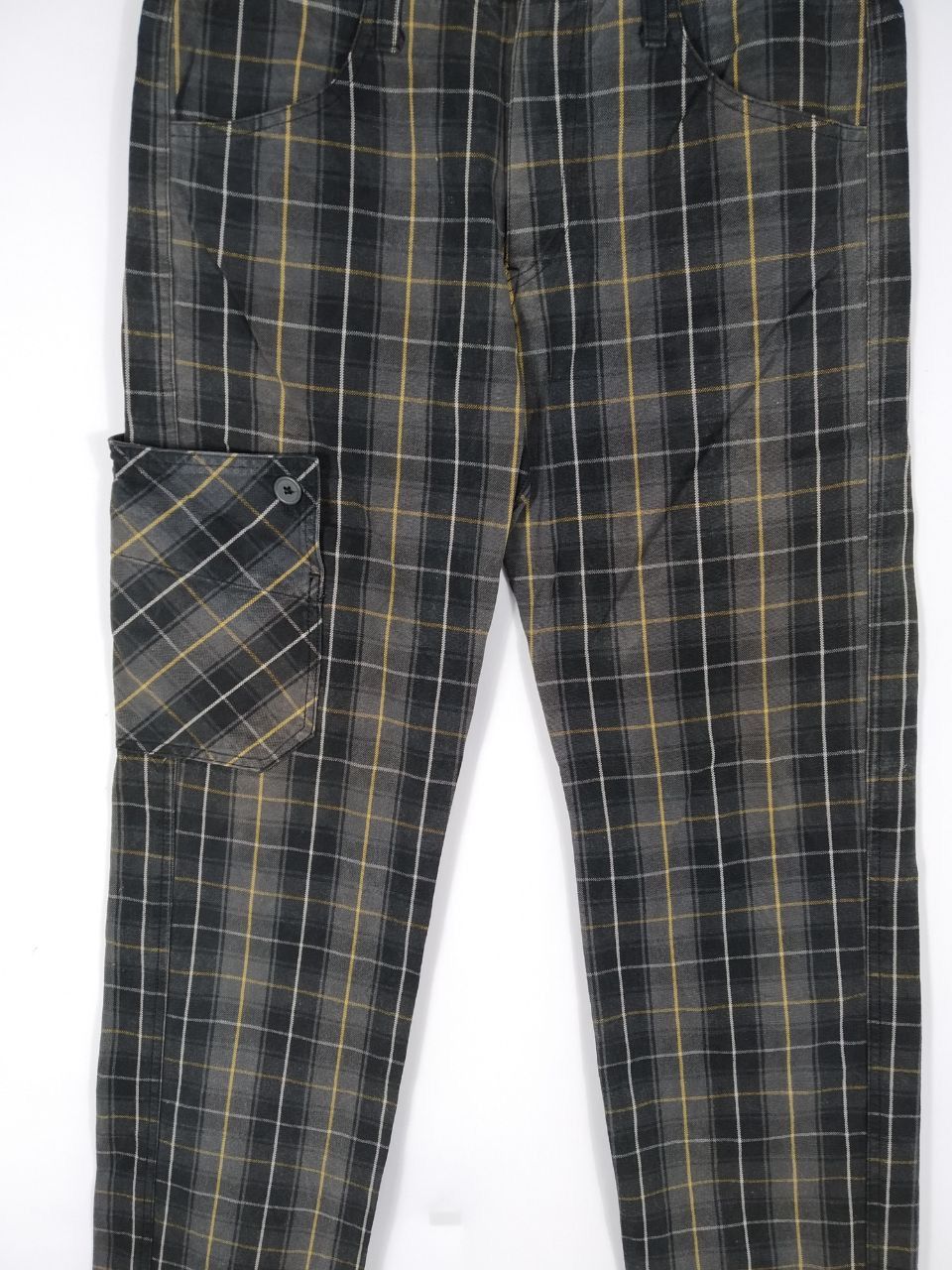 Designer × Japanese Brand × Vintage Milk boy Japan Checkered Plaid Tartan Style Punk Pant Size US 31 - 4 Thumbnail