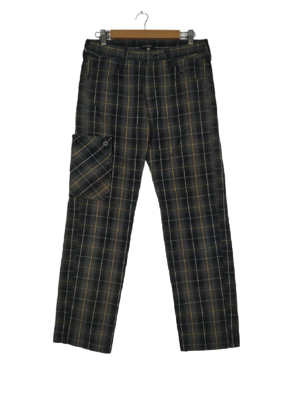 Designer × Japanese Brand × Vintage Milk boy Japan Checkered Plaid Tartan Style Punk Pant Size US 31 - 1 Thumbnail